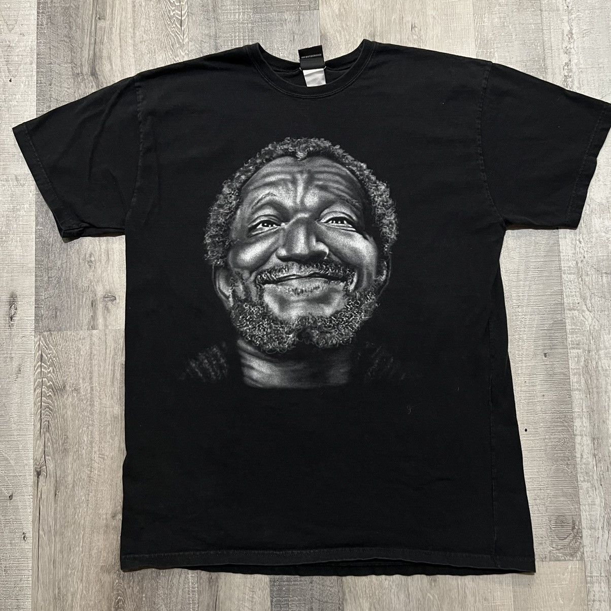 Vintage VTG Redd Foxx Sanford & Sons Fred Black Men’s Tee Shirt Size US XXL / EU 58 / 5 - 1 Thumbnail