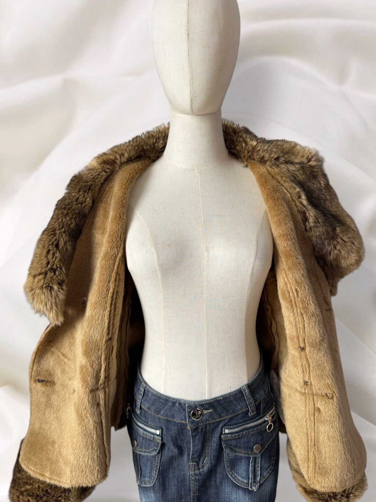 Japanese Brand Orsay Y2K Boho Vintage Faux Fur Sheepskin Style Coat Jacket Size M / US 6-8 / IT 42-44 - 8 Thumbnail