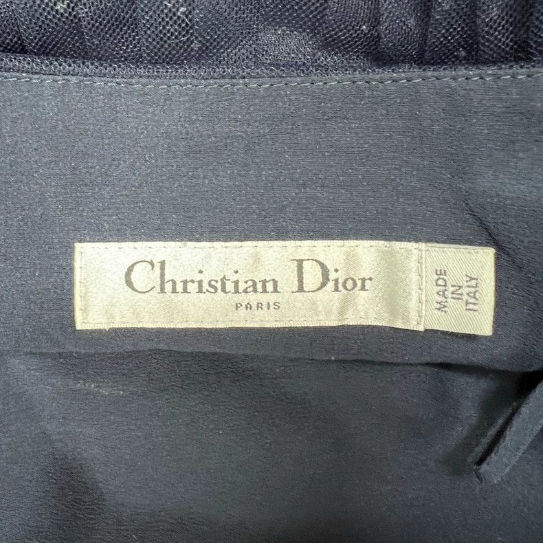 Dior Dior Dark blue mesh skirt Size 24" / US 00 / IT 34 - 3 Thumbnail