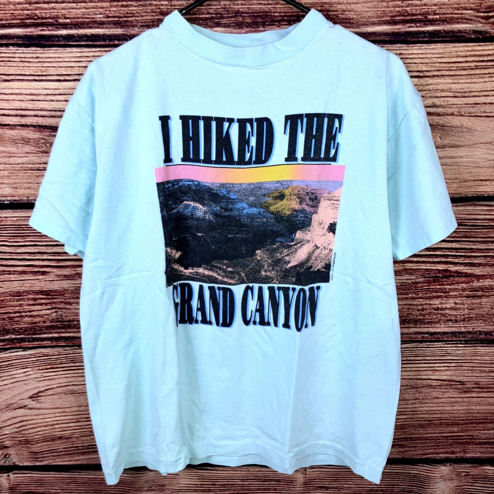 Vintage Vintage 1990s I Hiked The Grand Canyon Tourist T-shirt Size US L / EU 52-54 / 3 - 2 Thumbnail