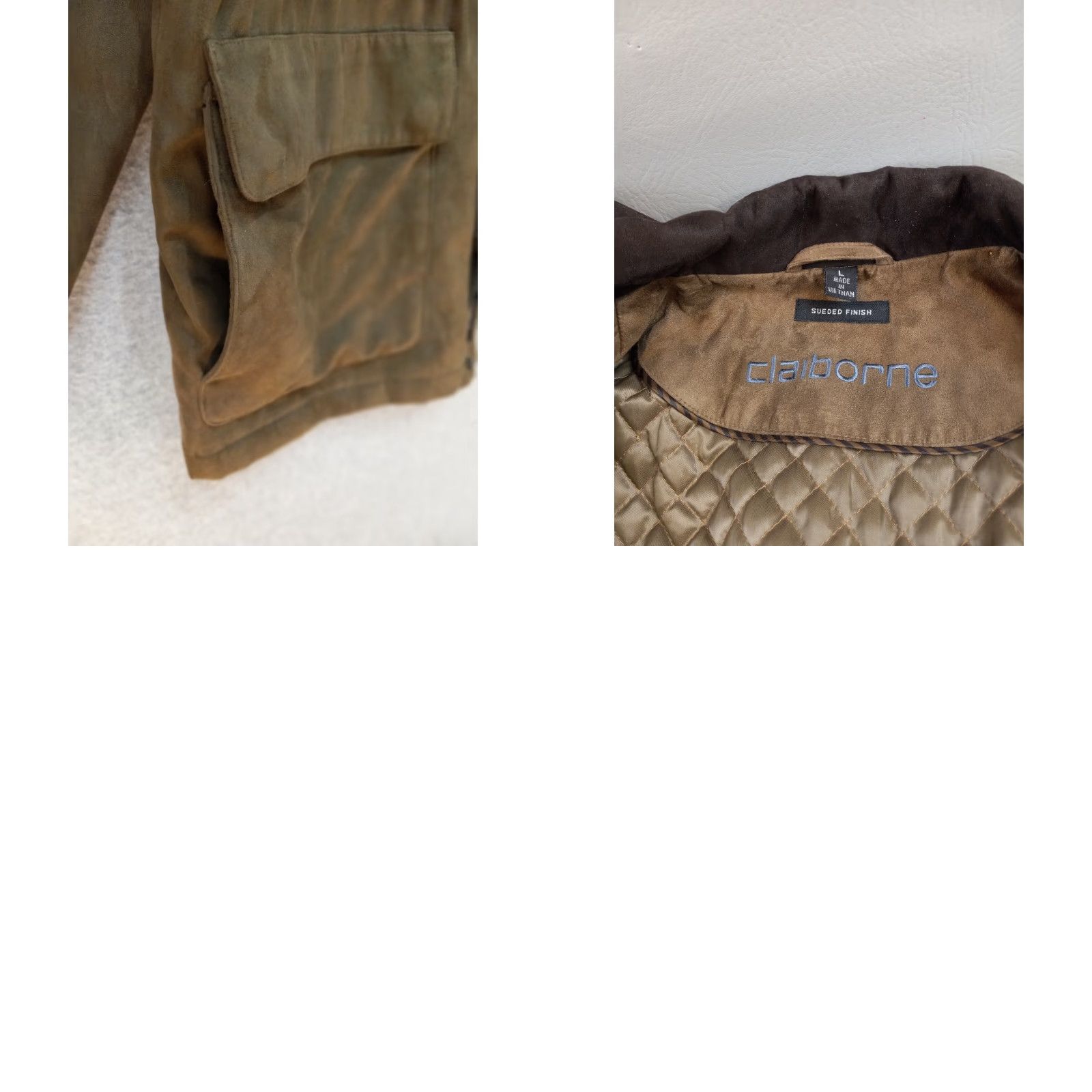 Liz Claiborne Claiborne Jacket Coat Suede-like Brown XL Men Quilted Lining Full Zip Size XL / US 12-14 / IT 48-50 - 8 Thumbnail