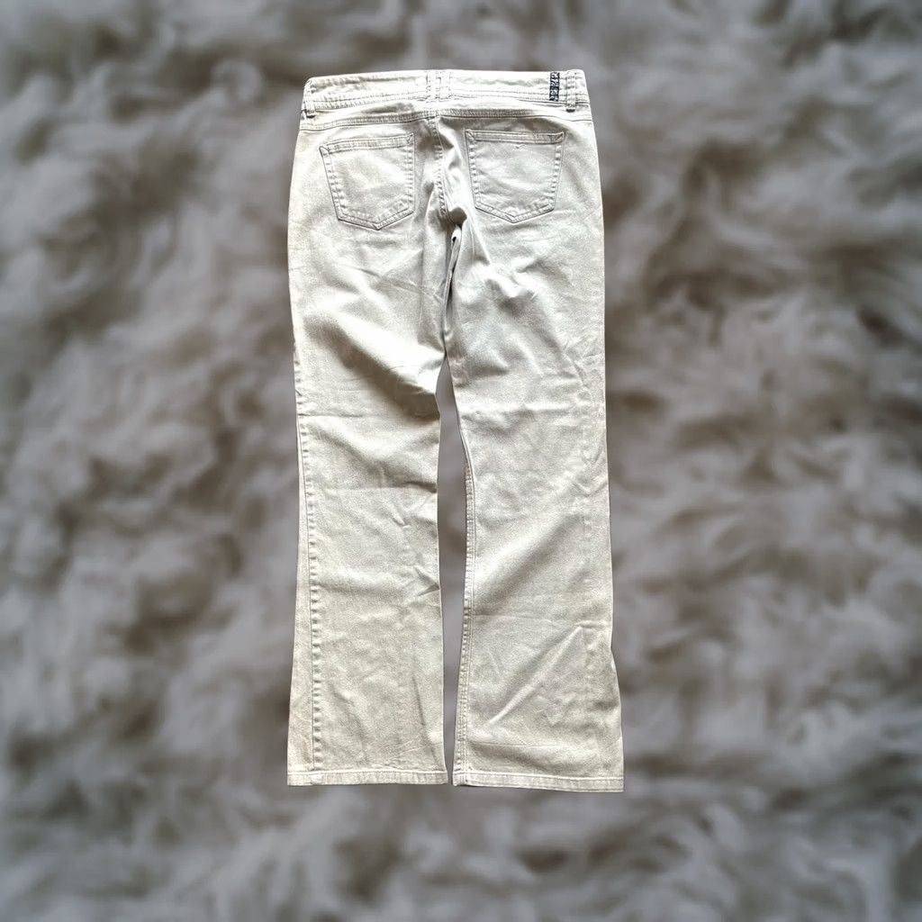 Southpole Southpole Pants Juniors 11 Beige Twill Y2K Bootcut Flare Straight Casual Khaki Workwear Size 32" / US 10 / IT 46 - 1 Thumbnail