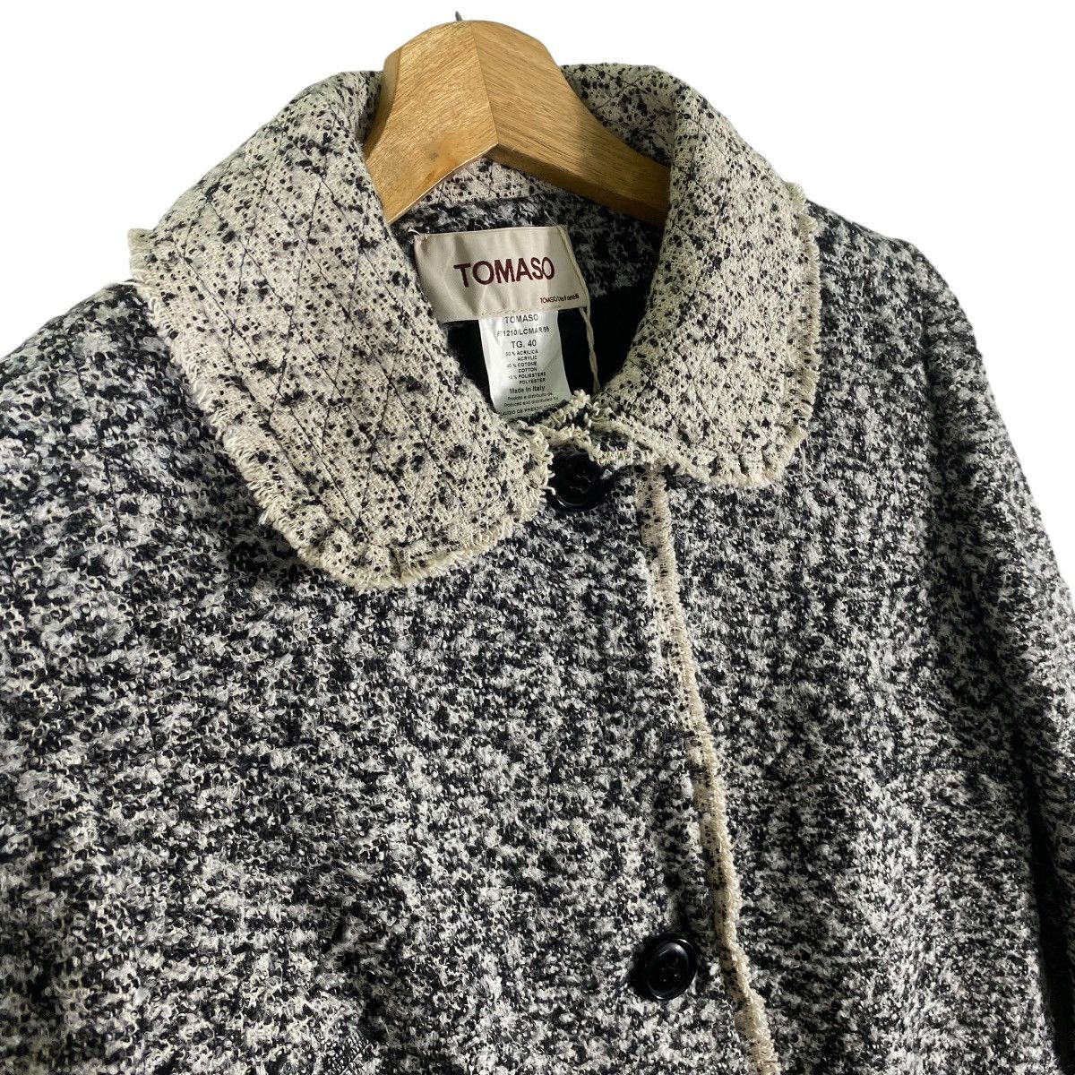 Vintage Vintage Tomaso Stefanelli Long Jacket Size 40 Grey Colour Size S / US 4 / IT 40 - 5 Thumbnail