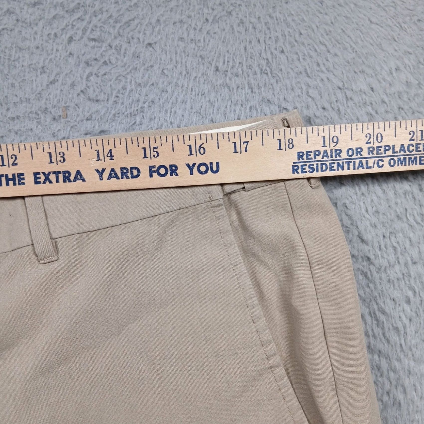 Berle Berle Mens Khaki Shorts 38R Tan Pleated Front 100% Cotton Chino Made in Mexico Size US 38 / EU 54 - 6 Thumbnail