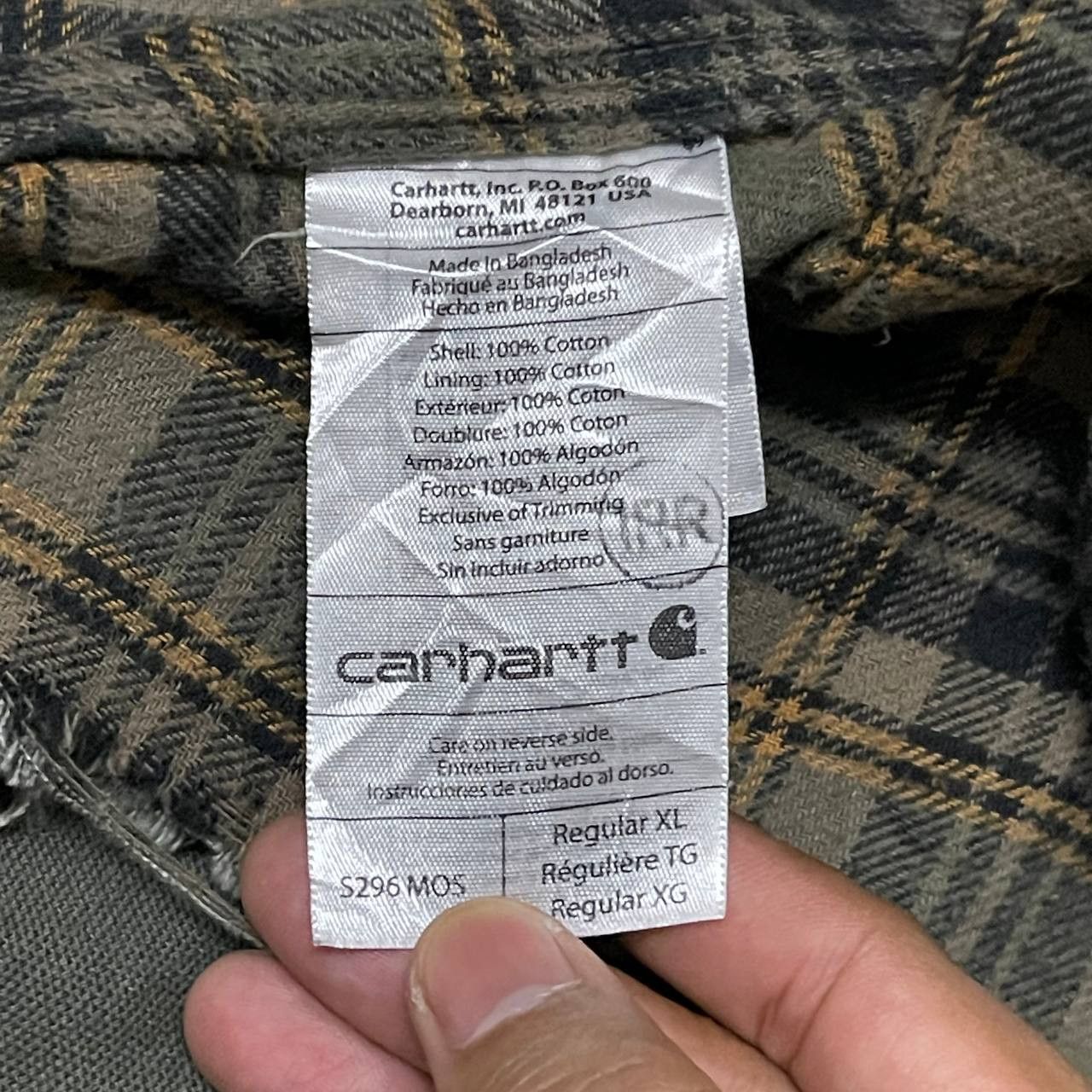 Carhartt Vintage S296MOS Carhartt Work Jacket Thrashed Size US XL / EU 56 / 4 - 13 Thumbnail
