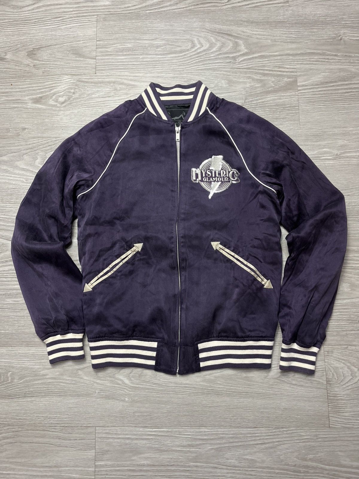 Hysteric Glamour Hysteric Glamour Embroidered Silk Bomber Jacket Size M / US 6-8 / IT 42-44 - 2 Thumbnail