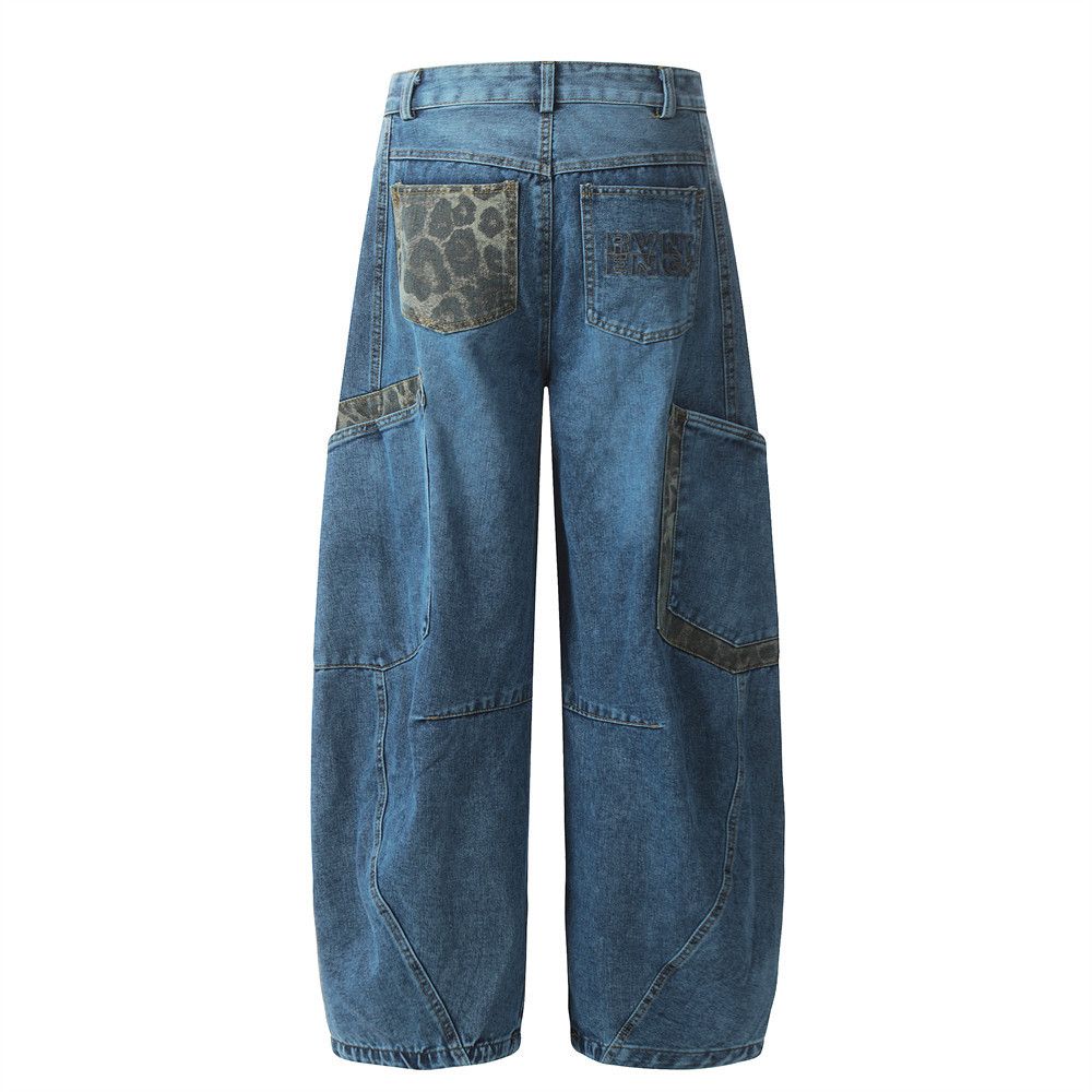 Vintage Men's vintage leopard print patchwork pocket scimitar jeans Size US 32 / EU 48 - 2 Thumbnail