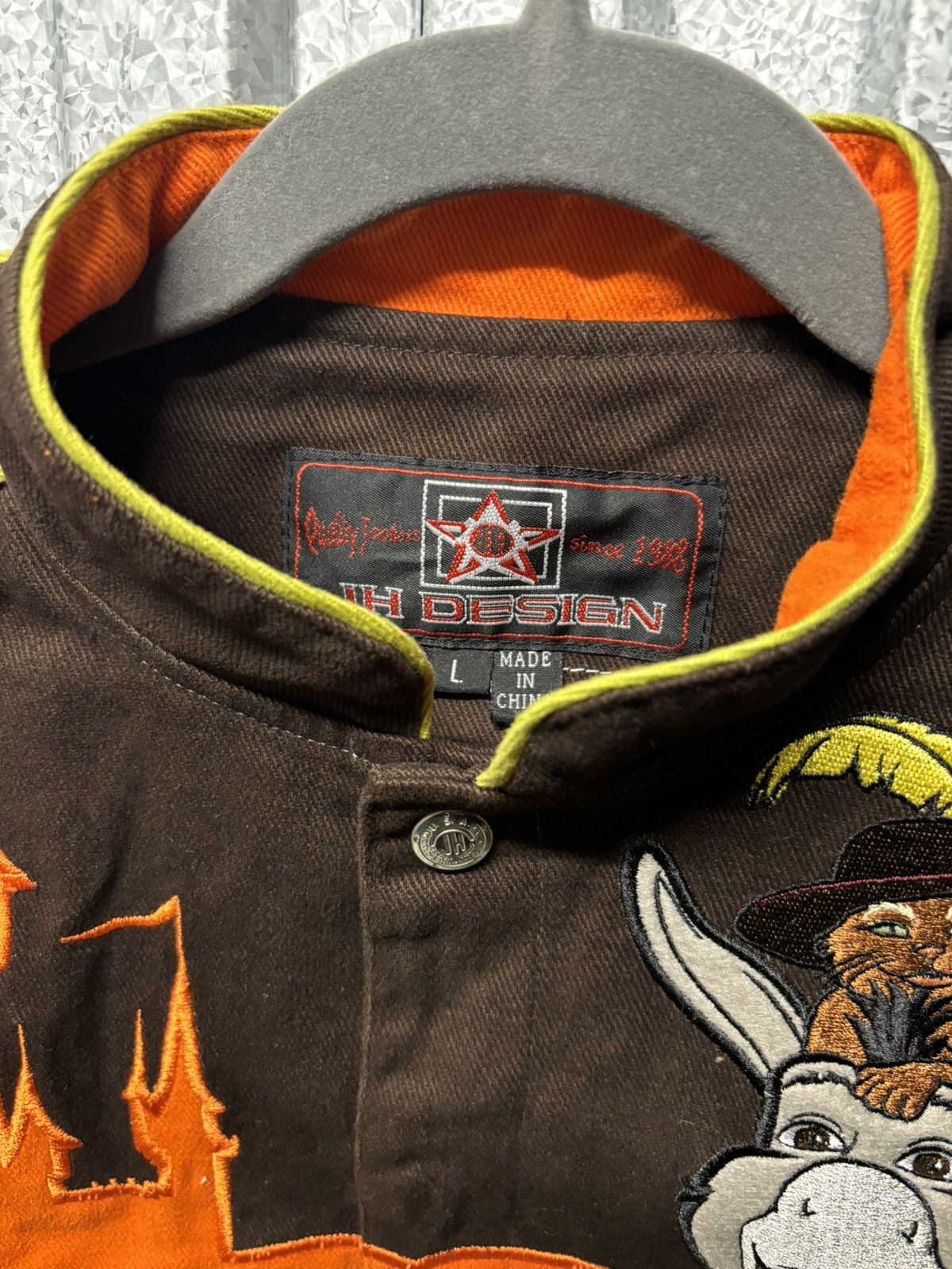 Jeff Hamilton × Vintage 2008 Shrek Jeff Hamilton Donkey Puss N Boots Racing jacket Size XS / US 0-2 / IT 36-38 - 5 Thumbnail