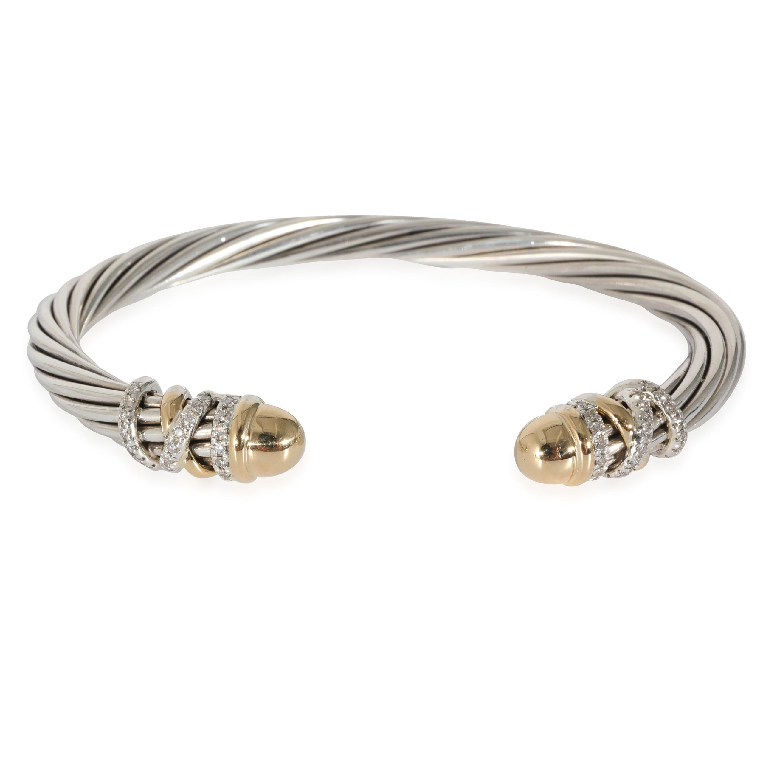 image of David Yurman Helena Bracelet In 18K Yellow Gold 0.48 Ctw, Women's