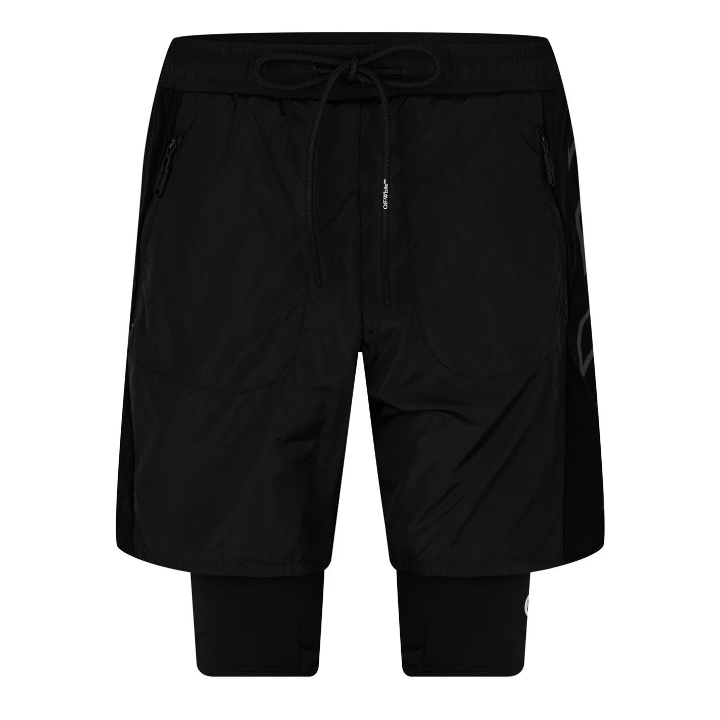 Off-White o1g2r1mq0326 Diag Arrow Woven Tracksuit Shorts in Black Size US 32 / EU 48 - 1 Thumbnail