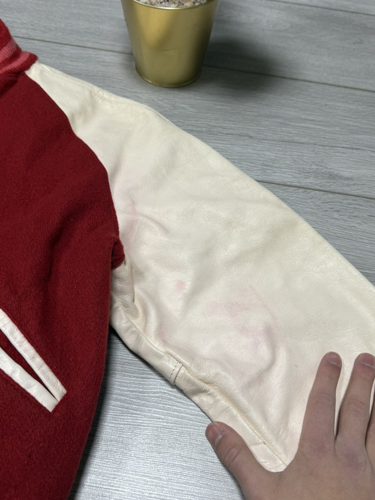 Trophy Clothing Trophy Jackets USA vintage varsity double side wool leather Size US L / EU 52-54 / 3 - 16 Thumbnail