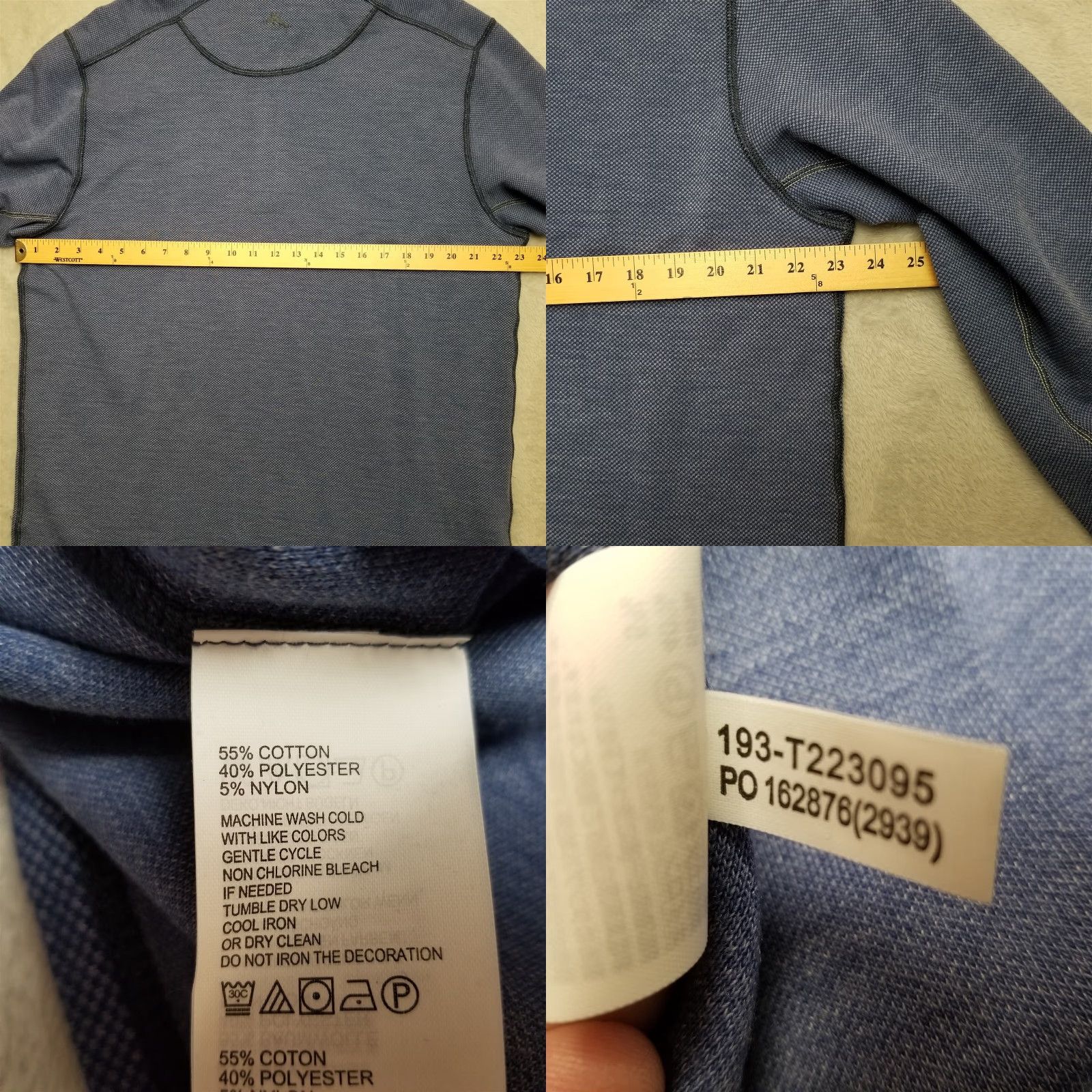 Tommy Bahama Tommy Bahama Sweater Mens L Blue Reversible Pullover 1/4 Zip Golf Casual Knit Cotton Nylon Polyester Embroidered Logo Long Sleeve Size US L / EU 52-54 / 3 - 9 Thumbnail