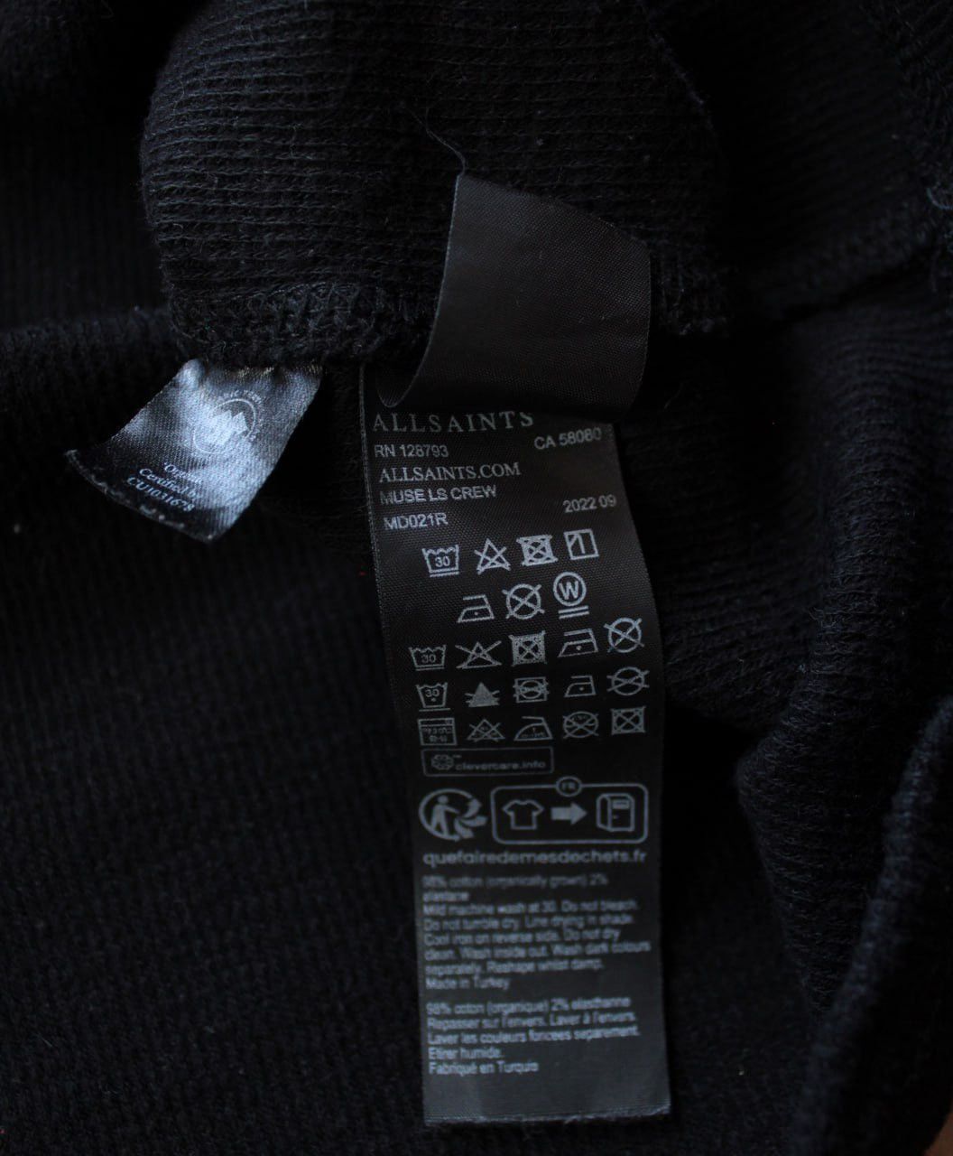 Allsaints 🔥 Mens AllSaints Muse LS Crew Longsleeve T Shirt Luxury Y2K Size US XS / EU 42 / 0 - 5 Thumbnail