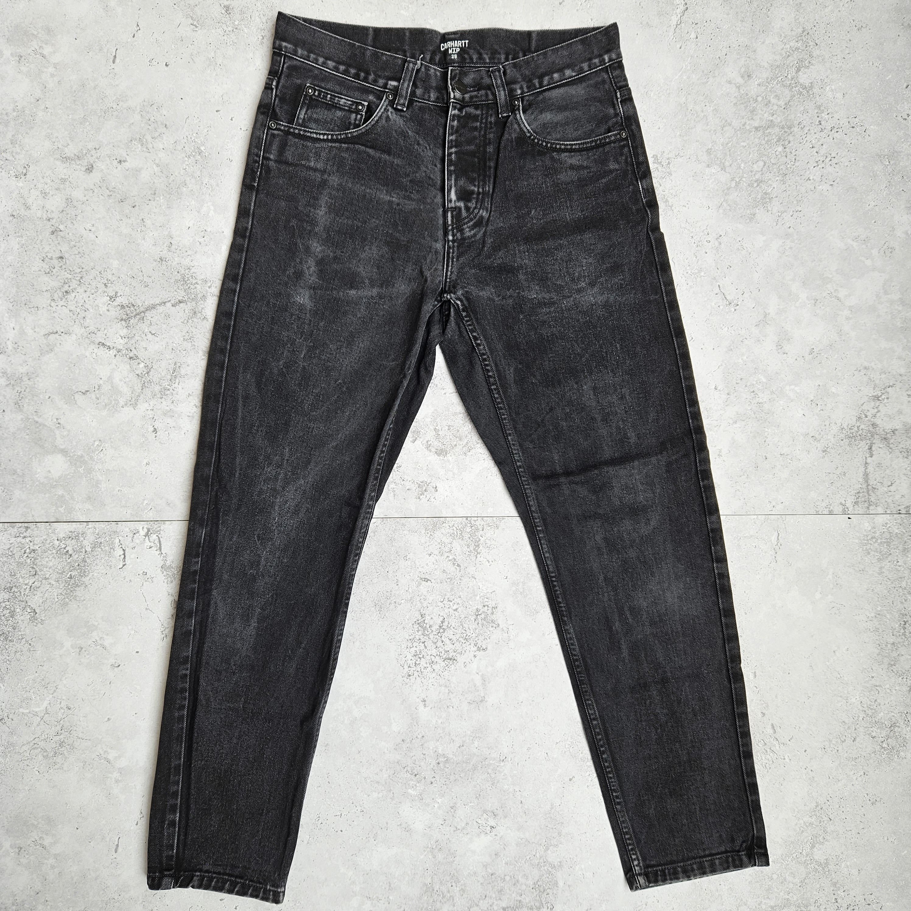 Carhartt × Carhartt Wip Carhartt Wip Black Denim Jeans Size US 29 - 1 Thumbnail