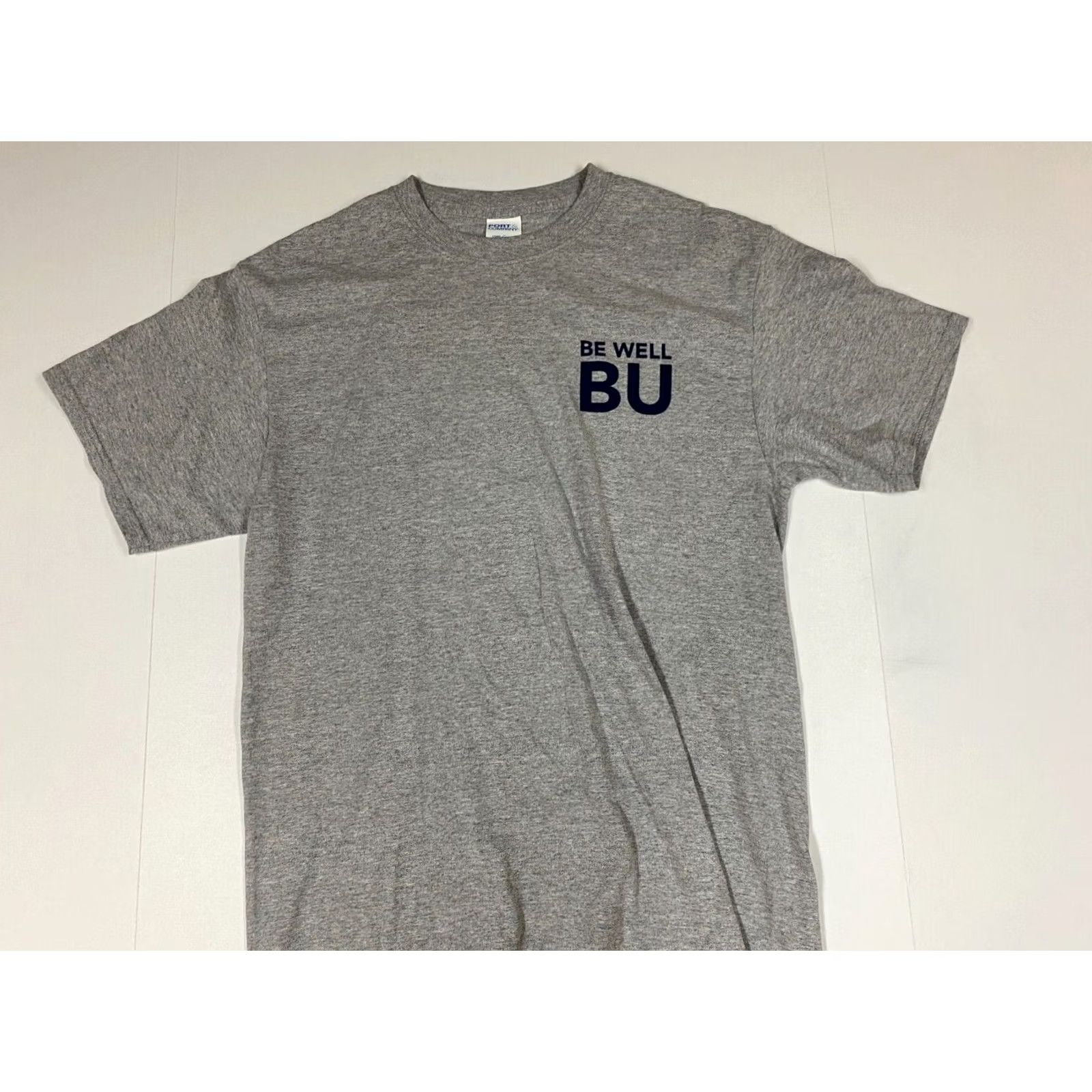Port & Company Positive mens Shirt Medium gray Be Well Be U Port & Company T-Shirt Crew Neck Short Sleeve Cotton Logo Anime 90s? Size US M / EU 48-50 / 2 - 2 Thumbnail