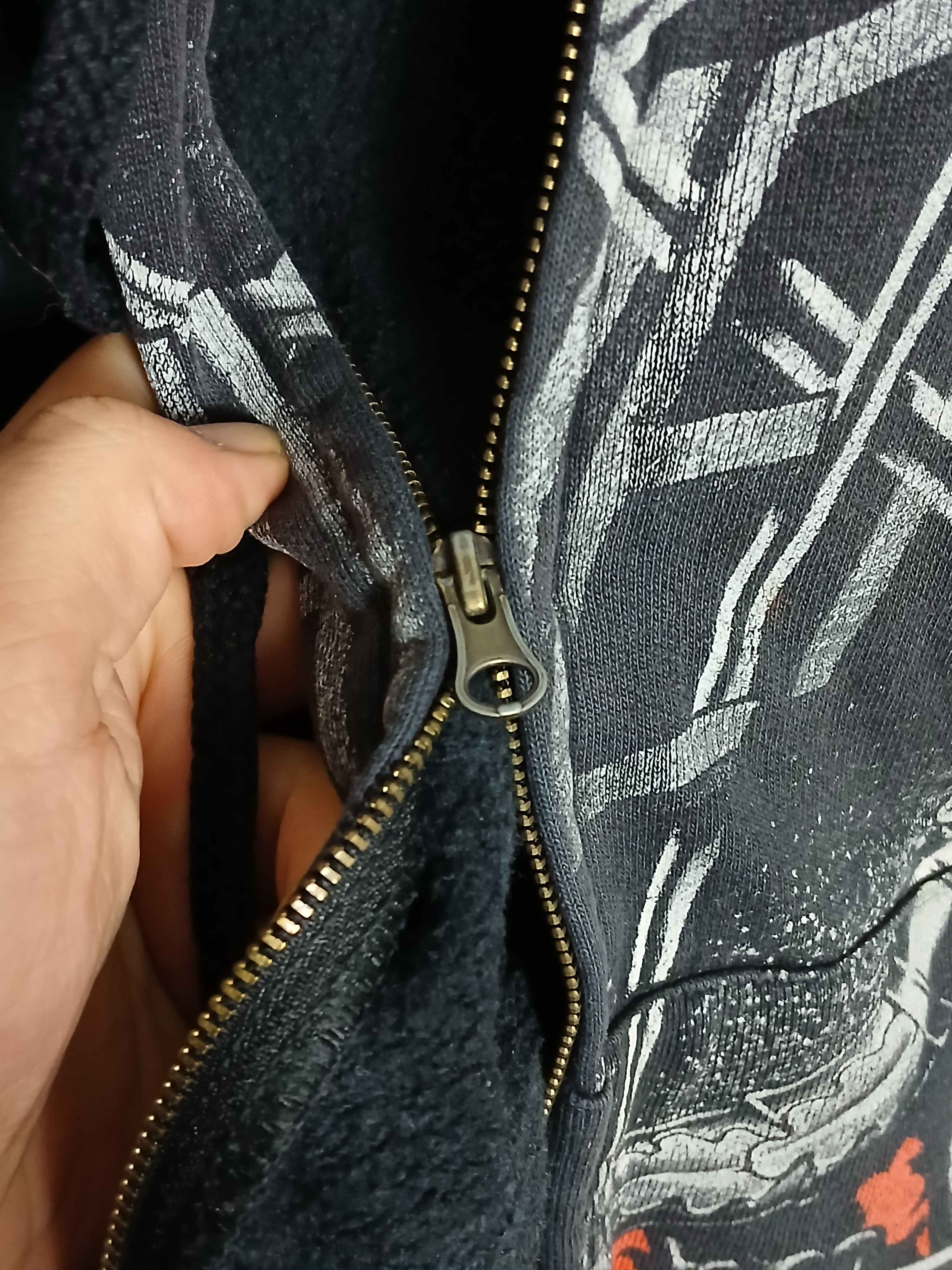 Band Tees × Slayer Slayer Hoodie broken zip Size US XL / EU 56 / 4 - 8 Thumbnail