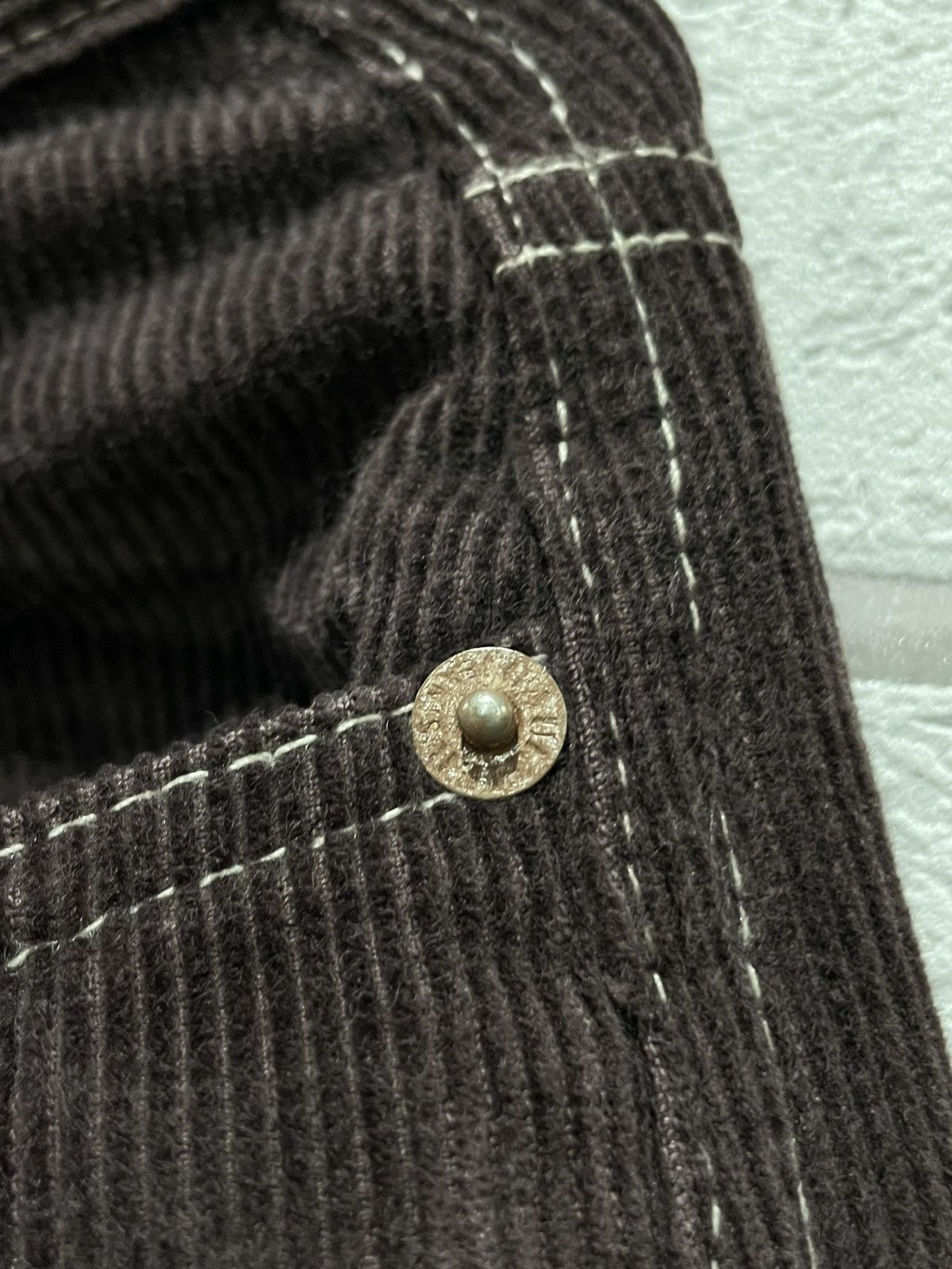 Jean Paul Gaultier RARE Vintage 90s Jean Paul Gaultier Jeans Velvet Brown Pants Size US 30 / EU 46 - 12 Thumbnail