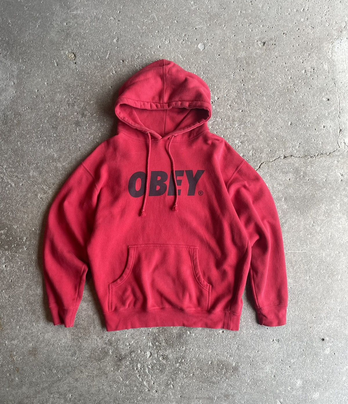 Obey Obey Logo Hoodie – Red – Size M Size US M / EU 48-50 / 2 - 1 Thumbnail