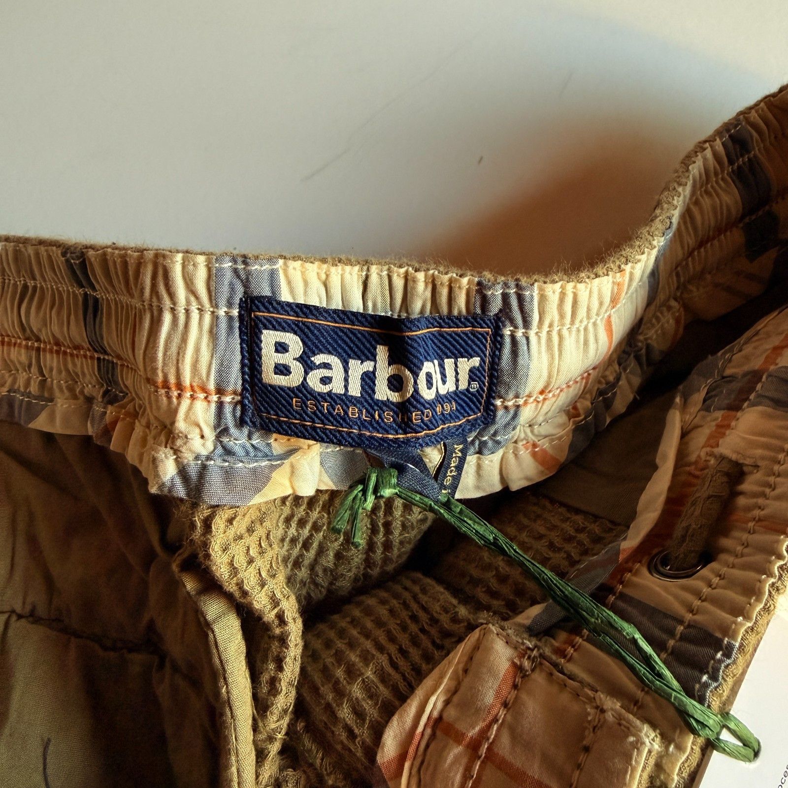 Barbour Barbour Sandwood Waffle Shorts - Light Moss Green Size US 36 / EU 52 - 3 Thumbnail