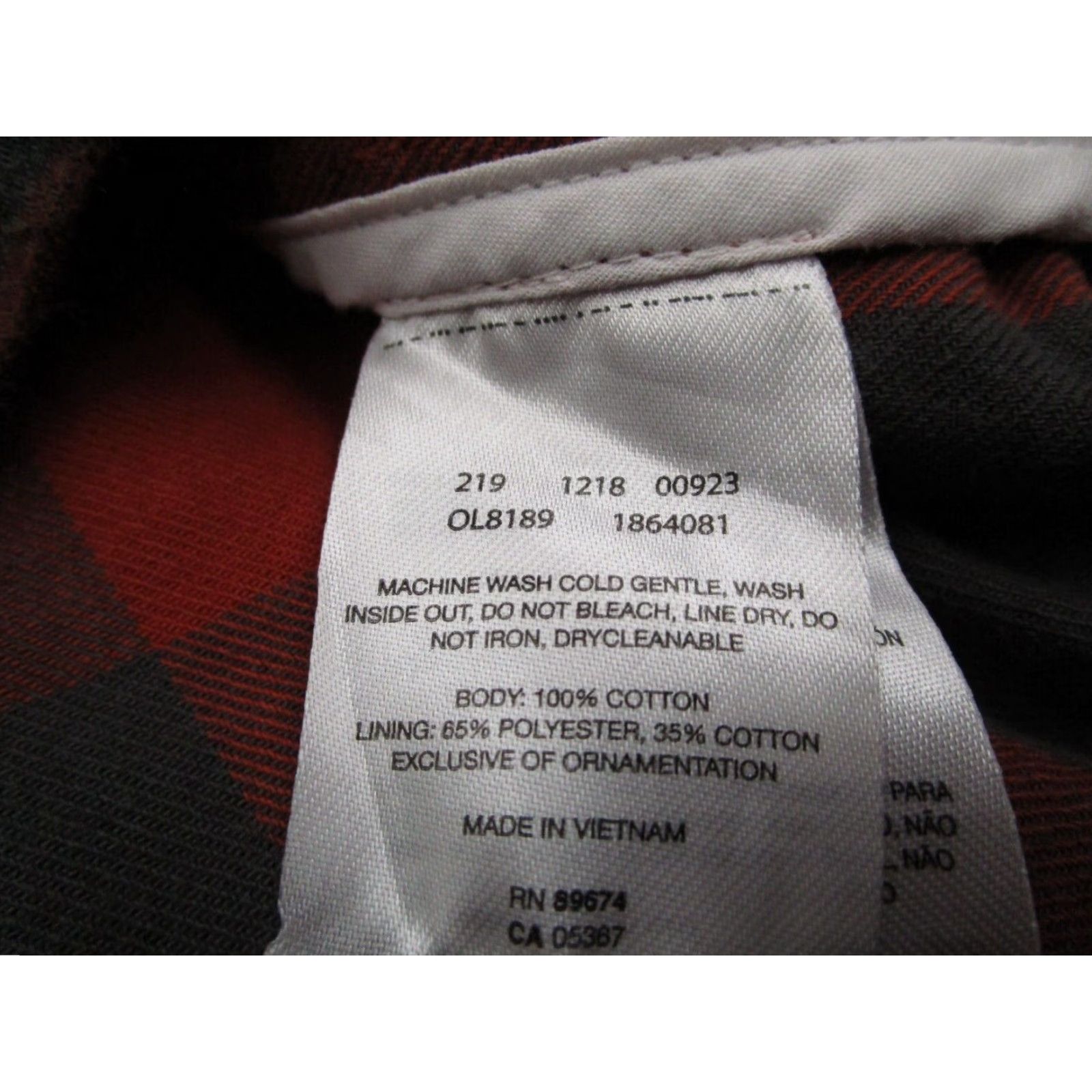 Mountain Hardwear Mountain Hardwear Women's Orange Check Long Sleeve Button Up Flannel Shirt Medium Size M / US 6-8 / IT 42-44 - 3 Thumbnail