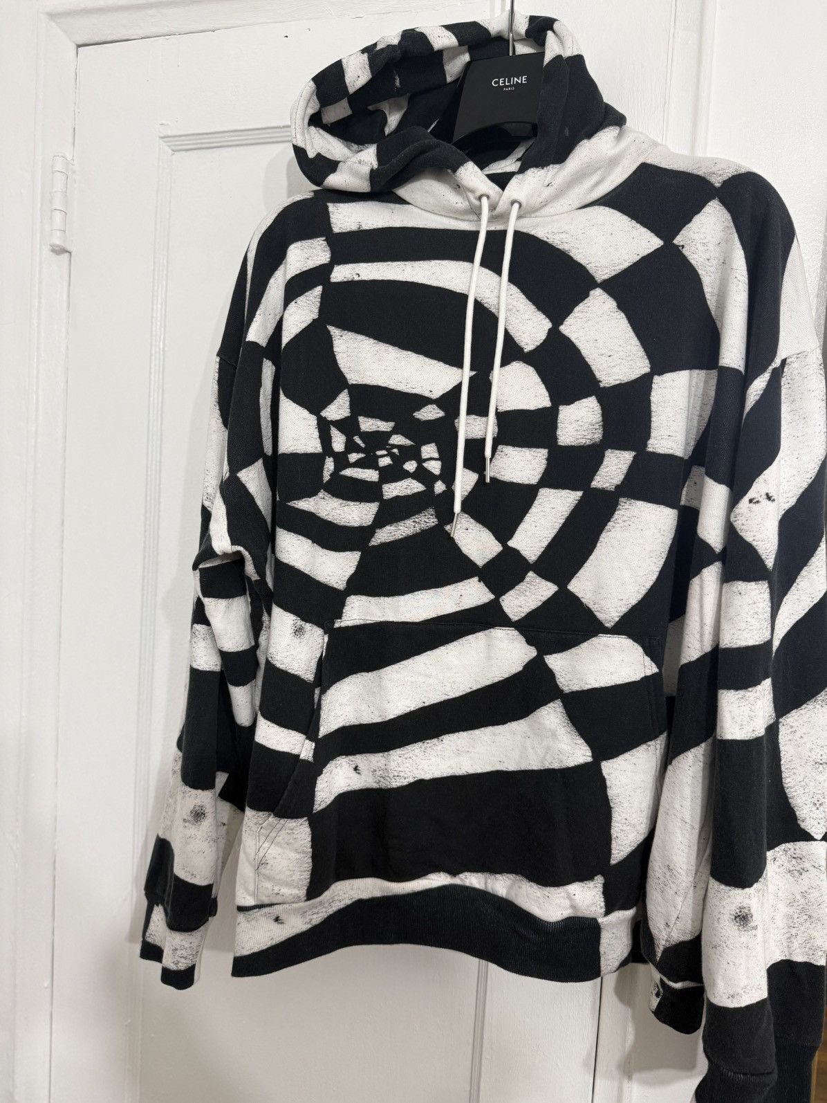 Celine S/S22 Harry Wyld Spiderweb Hoodie Size US S / EU 44-46 / 1 - 1 Thumbnail