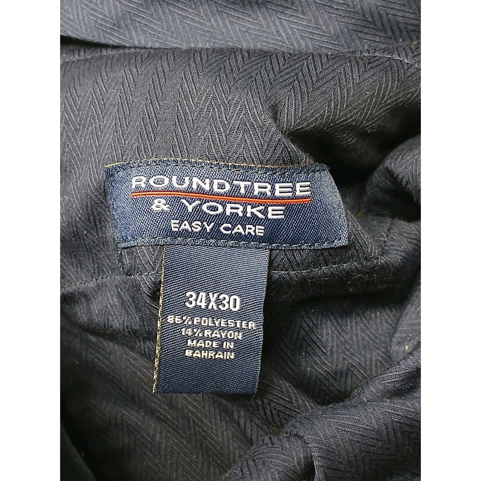 Roundtree & Yorke Roundtree & Yorke (34x30) Easy Care Striped Dress Slacks Size US 34 / EU 50 - 5 Thumbnail