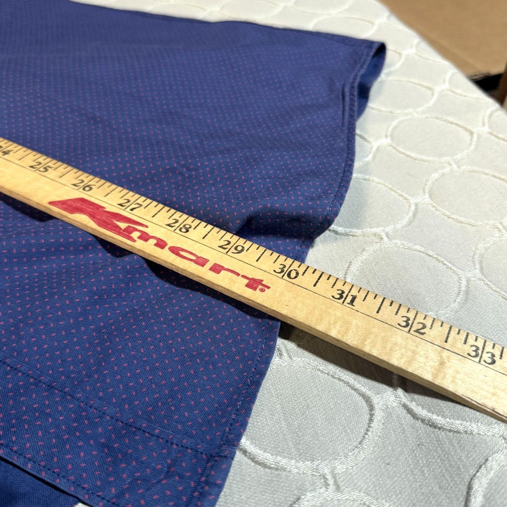 Rodd & Gunn Rodd & Gunn Shirt Mens XL Blue Geometric Button-Down Dress Shirt Sports Fit Size 46R - 6 Thumbnail