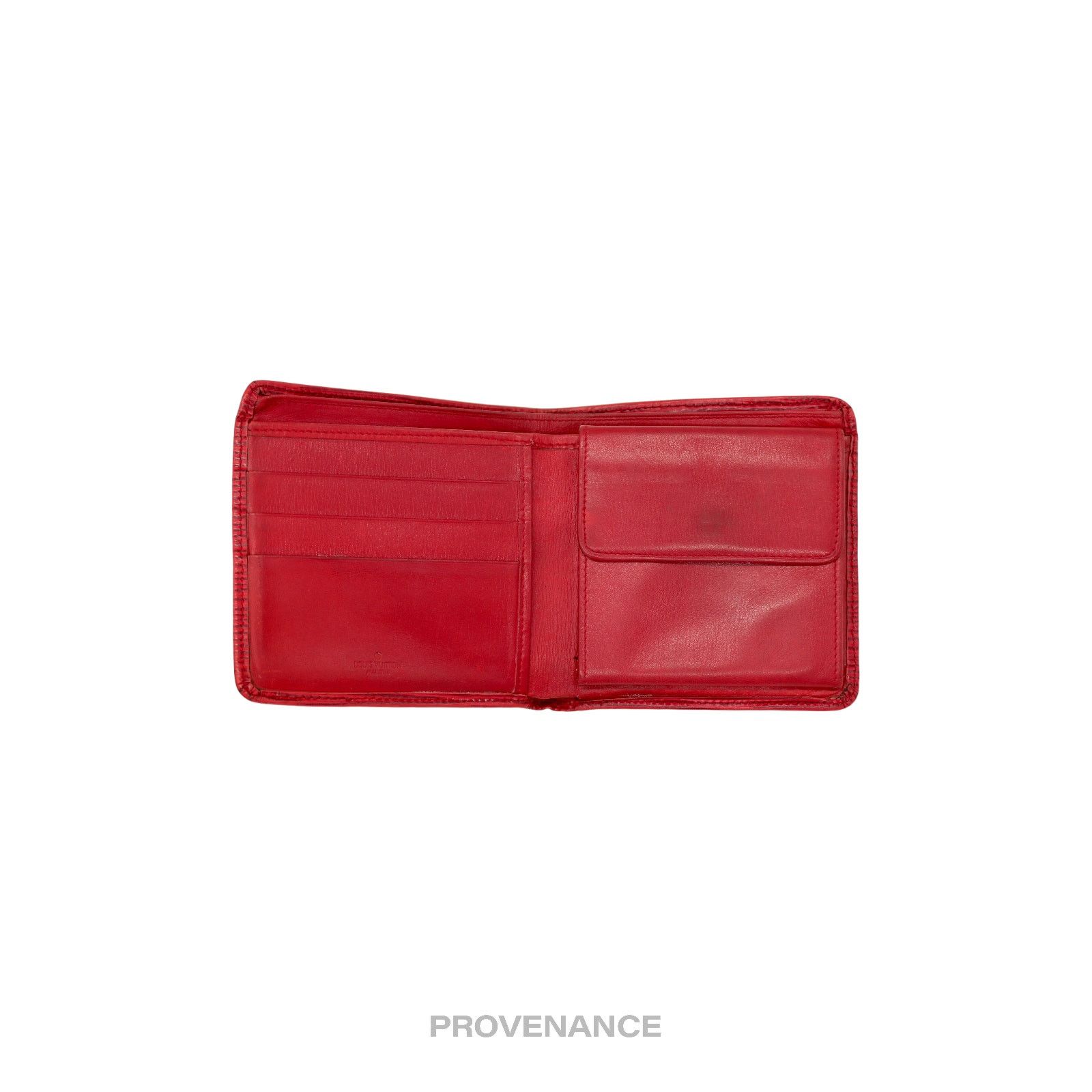Louis Vuitton 🔴 Louis Vuitton MALLETIER Marco Wallet - Red Epi Leather Size ONE SIZE - 8 Thumbnail