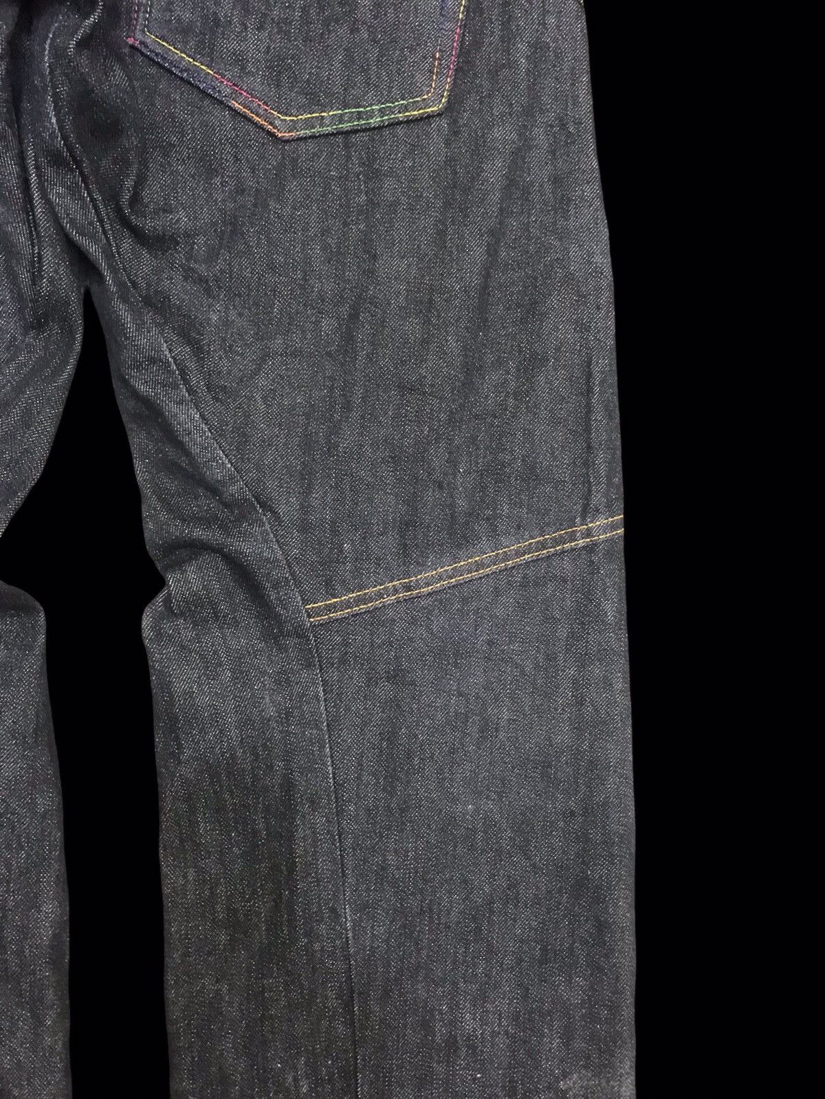 Japanese Brand × Seditionaries 💥DOUBLE WAIST💥RARE NYLAUS ZIPPER DOUBLE WAIST DENIM F430 Size US 32 / EU 48 - 13 Thumbnail