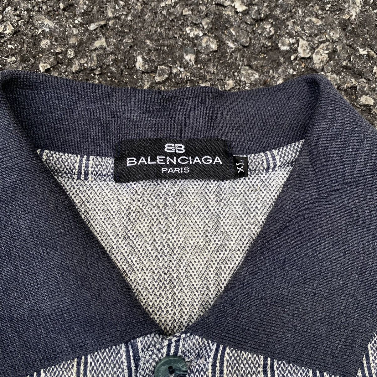 Balenciaga × Vintage Vintage Balenciaga Long Sleeve Polo Shirt Tee Jeans Size US XL / EU 56 / 4 - 3 Thumbnail