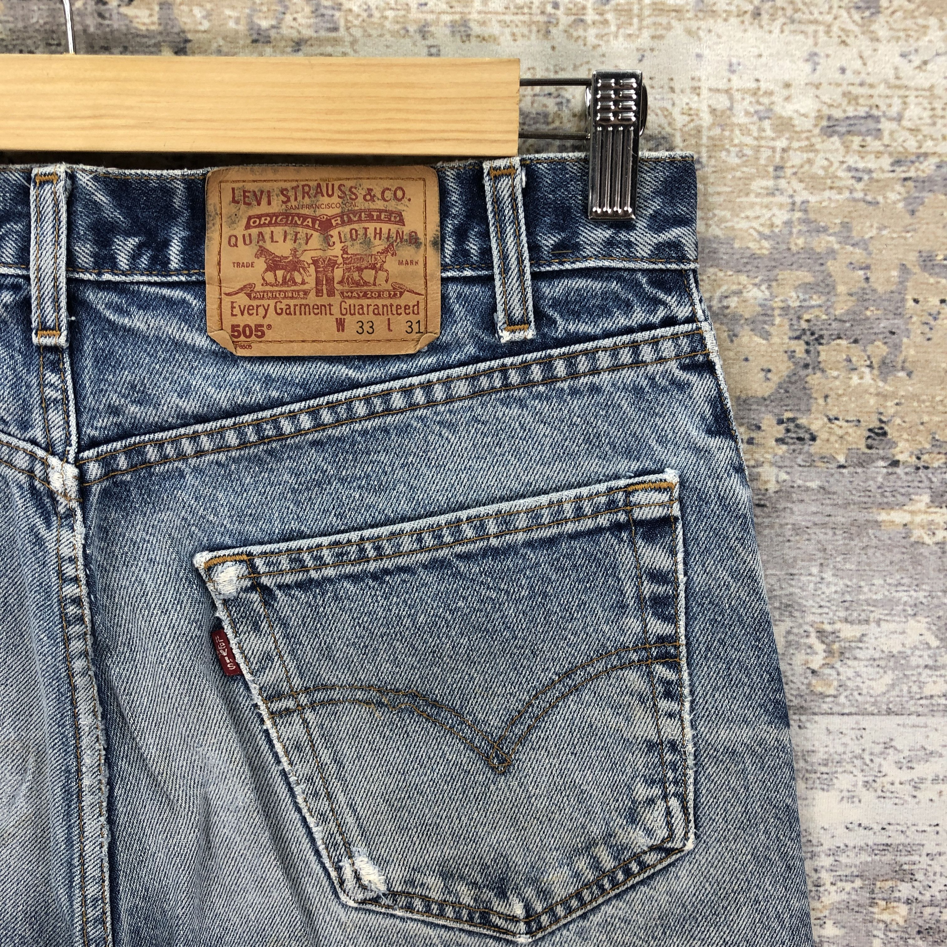 Levi's Vintage Distressed Levis 505 Jeans Levi's Stonewash Denim Size US 32 / EU 48 - 5 Thumbnail