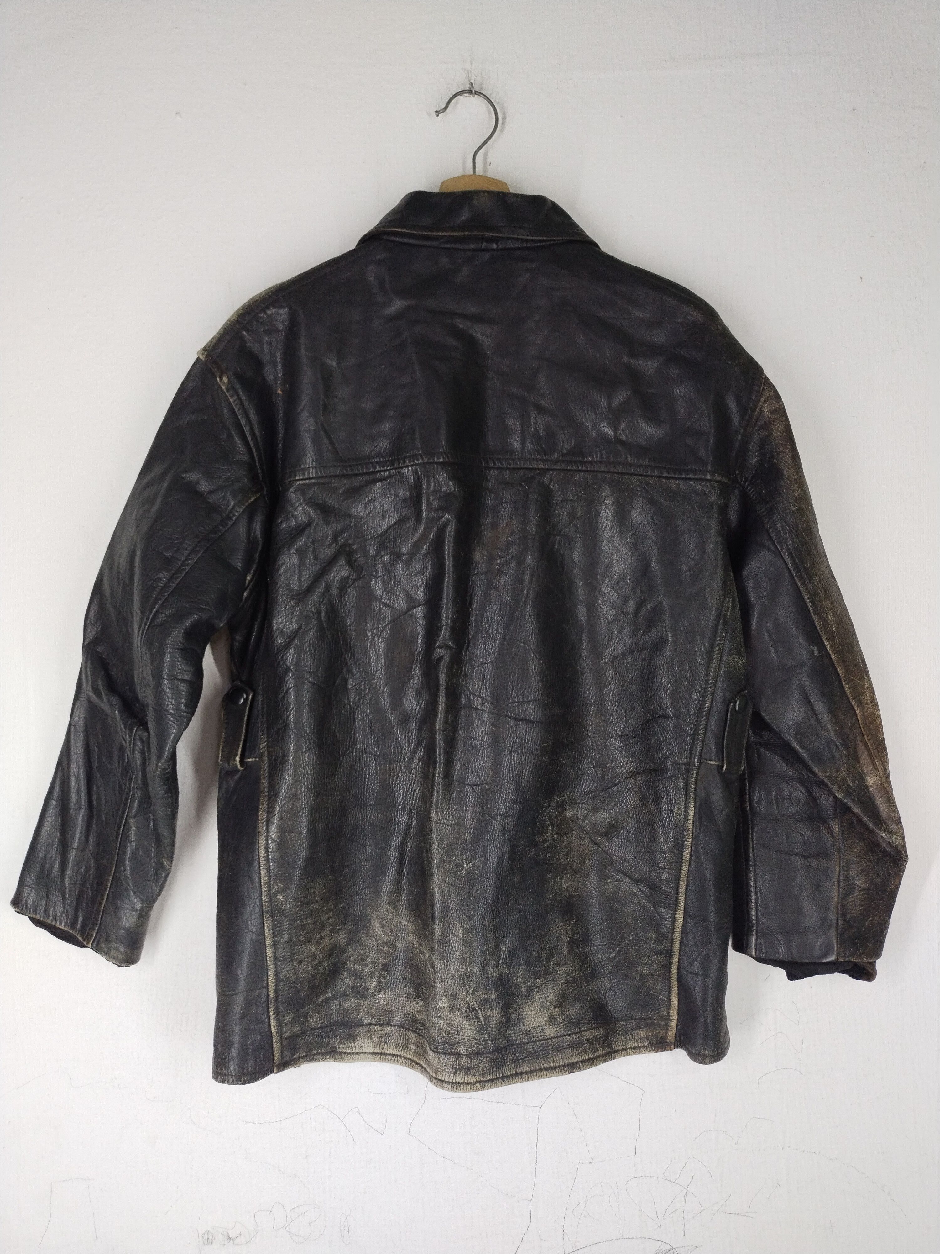 Vintage Vintage American Classic Leather Racing Jacket Size US M / EU 48-50 / 2 - 9 Thumbnail