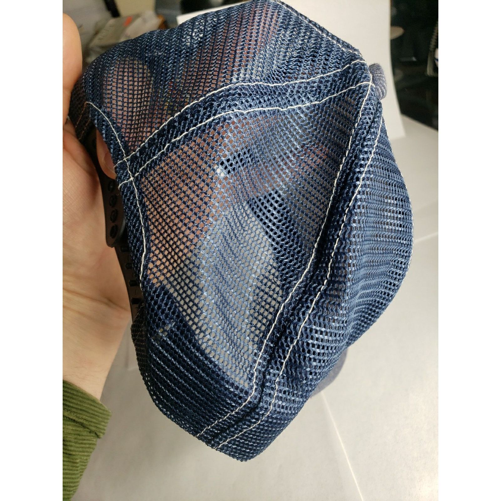 Other 80s 90s Strongpanel Trucker Hat Farm Ranch Build Denim Like Size ONE SIZE - 5 Thumbnail
