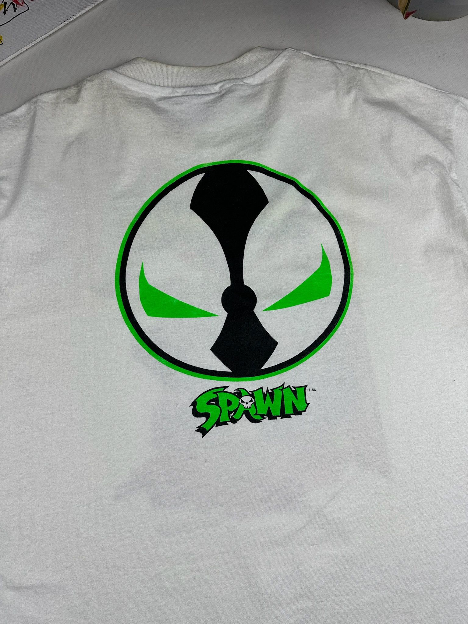 Vintage Vintage 1993 Todd McFarlane Best Spawn Promo T-shirt Size US XL / EU 56 / 4 - 6 Thumbnail