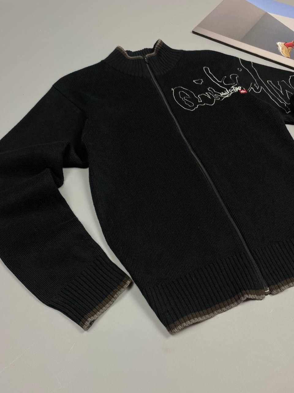 Quiksilver Share Vintage Quicksilver Avant Garde Knit Zip Sweater Size US M / EU 48-50 / 2 - 3 Thumbnail