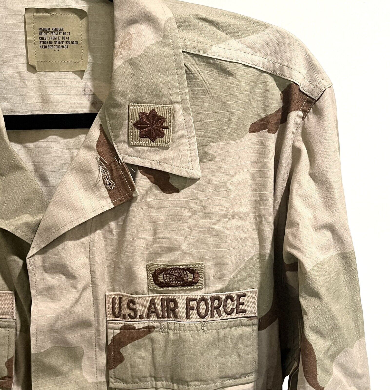 American Apparel 1999 US Air Force Major Desert Camo Uniform Coat Medium Reg Size US M / EU 48-50 / 2 - 3 Thumbnail