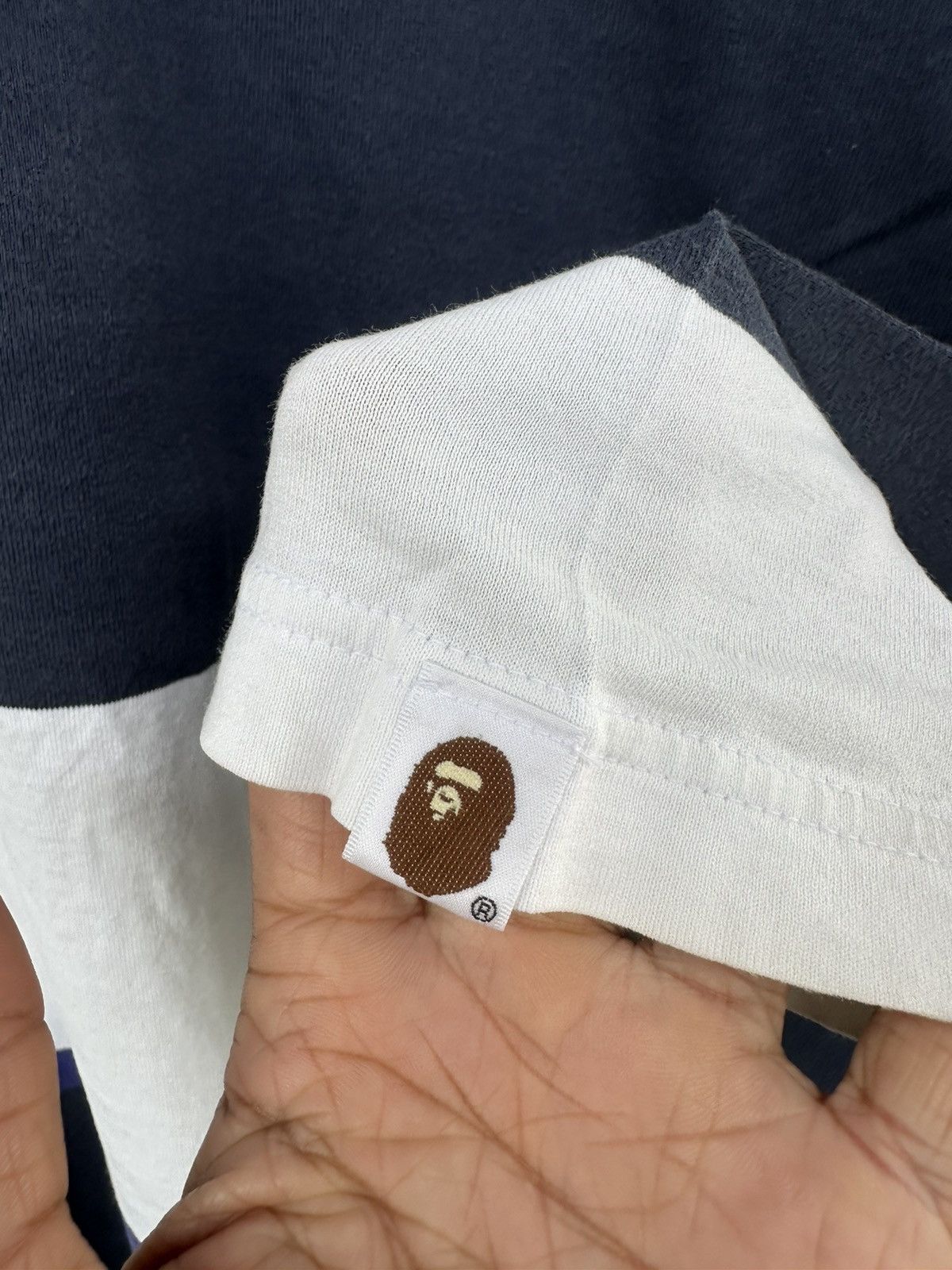 Nigo Bape Striped Long Sleeve Tee Size US XL / EU 56 / 4 - 10 Thumbnail
