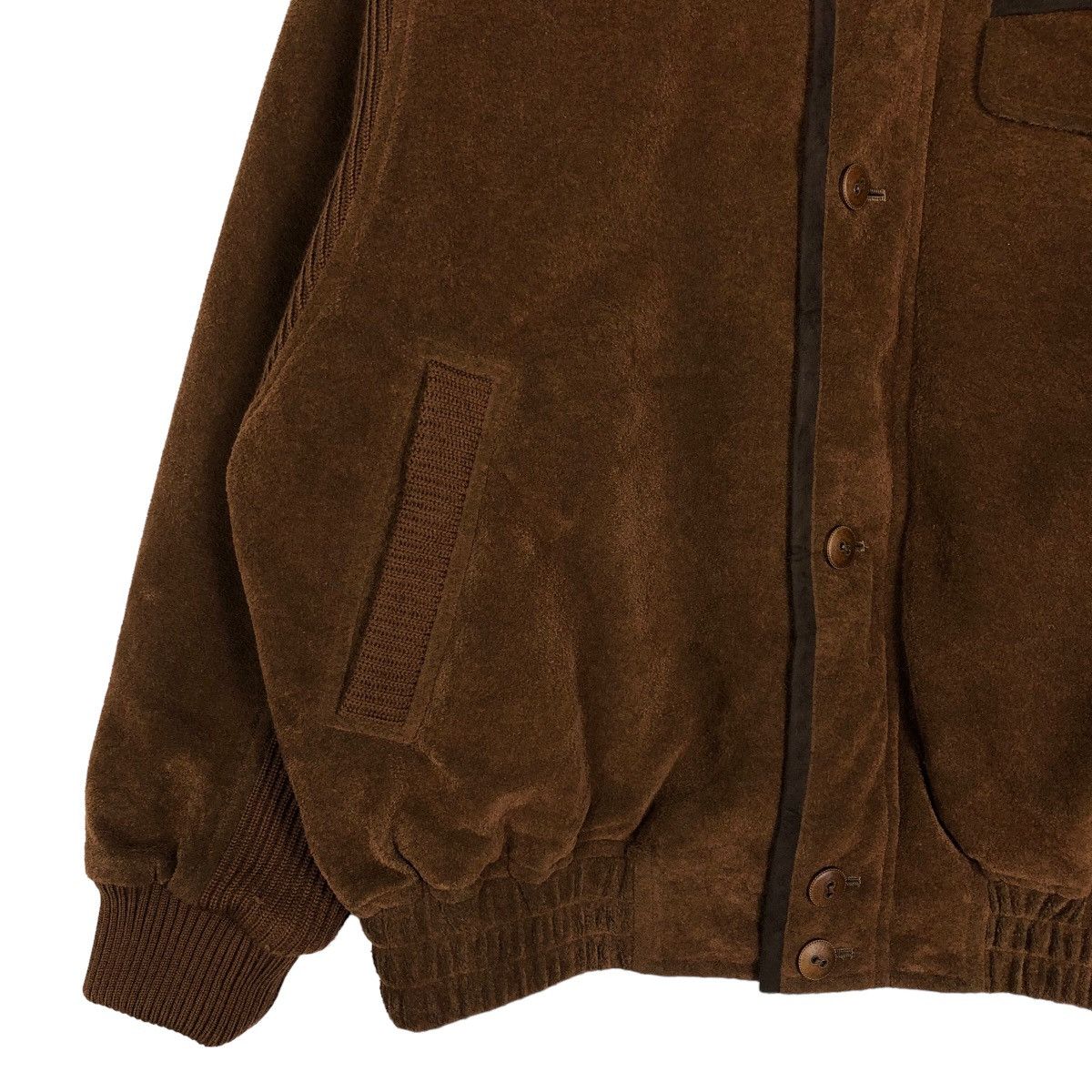 Japanese Brand 🔥Vintage Herringbone Wool Bomber Jacket Mountain Top Tokyo Size US L / EU 52-54 / 3 - 4 Thumbnail
