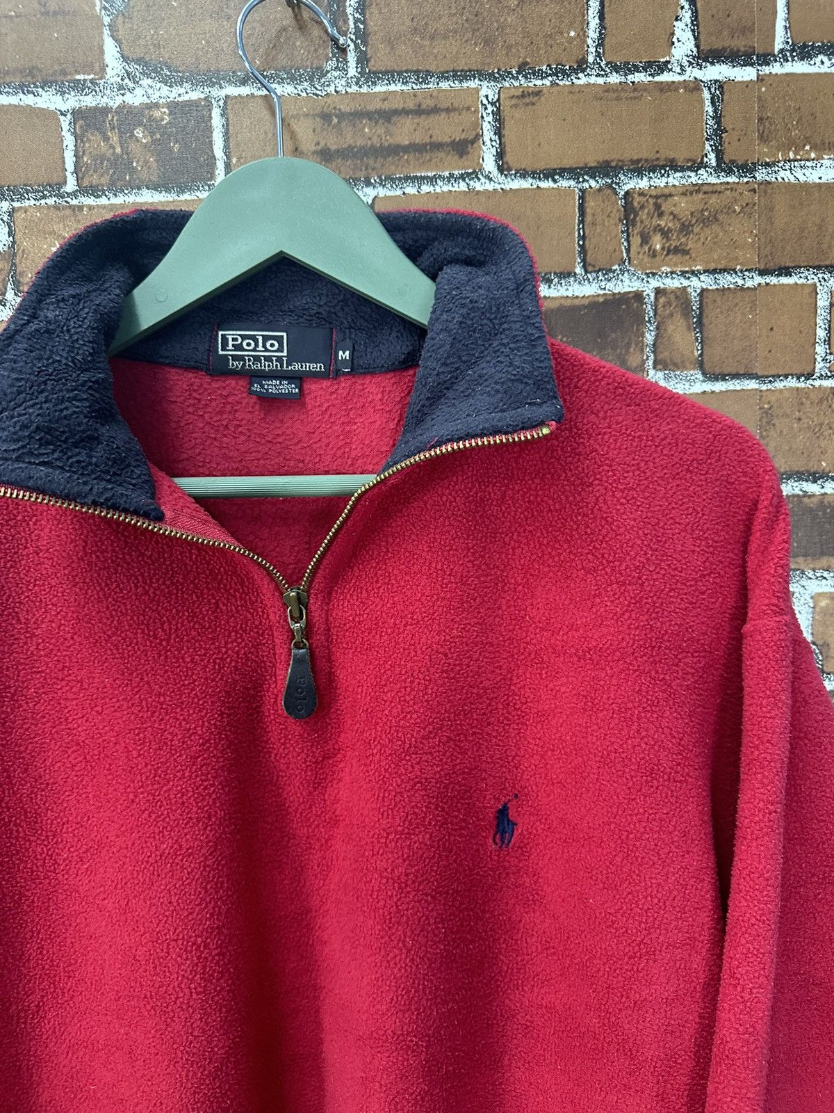 Polo Ralph Lauren Vintage Polo Ralph Lauren Fleece Half Zipper Jacket Z198 Size US M / EU 48-50 / 2 - 2 Thumbnail