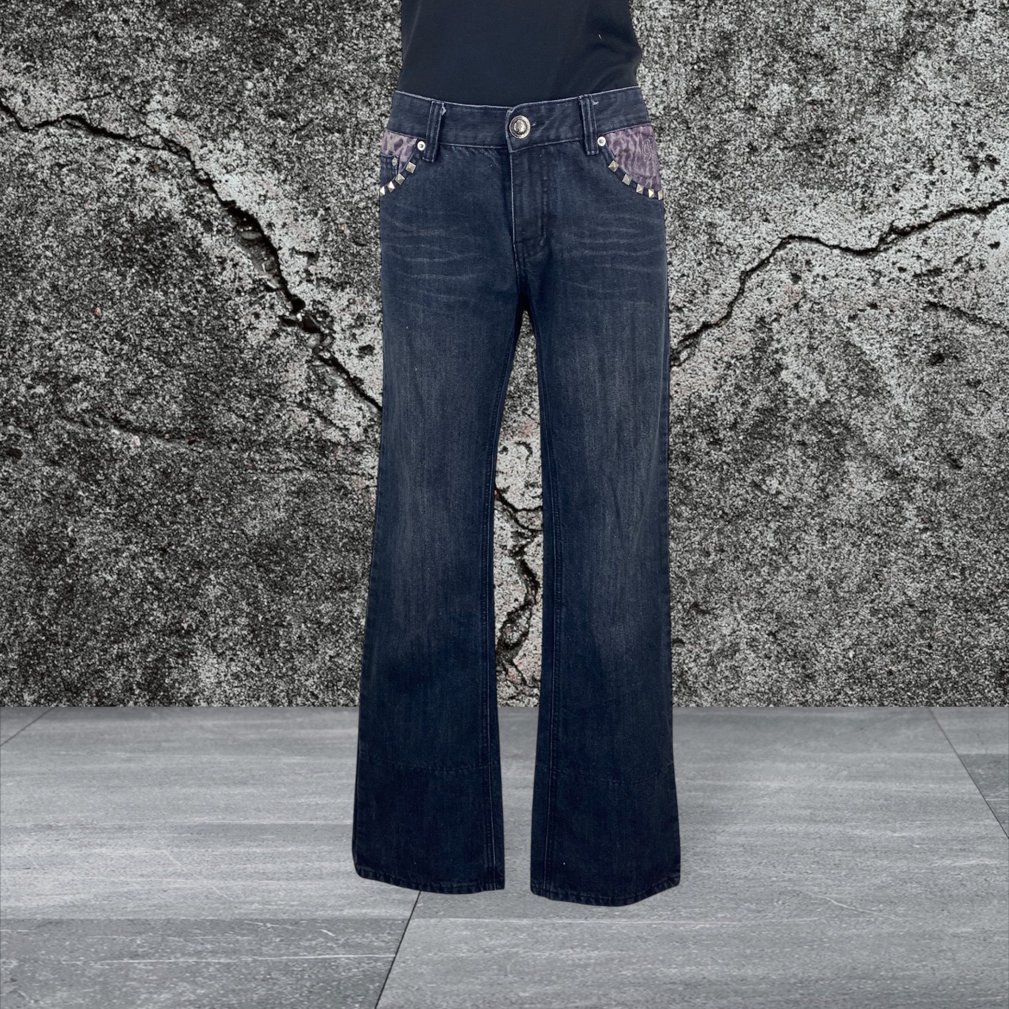If Six Was Nine Bernings Denim Flare Japanese Workwear Jeans Size US 29 - 1 Thumbnail