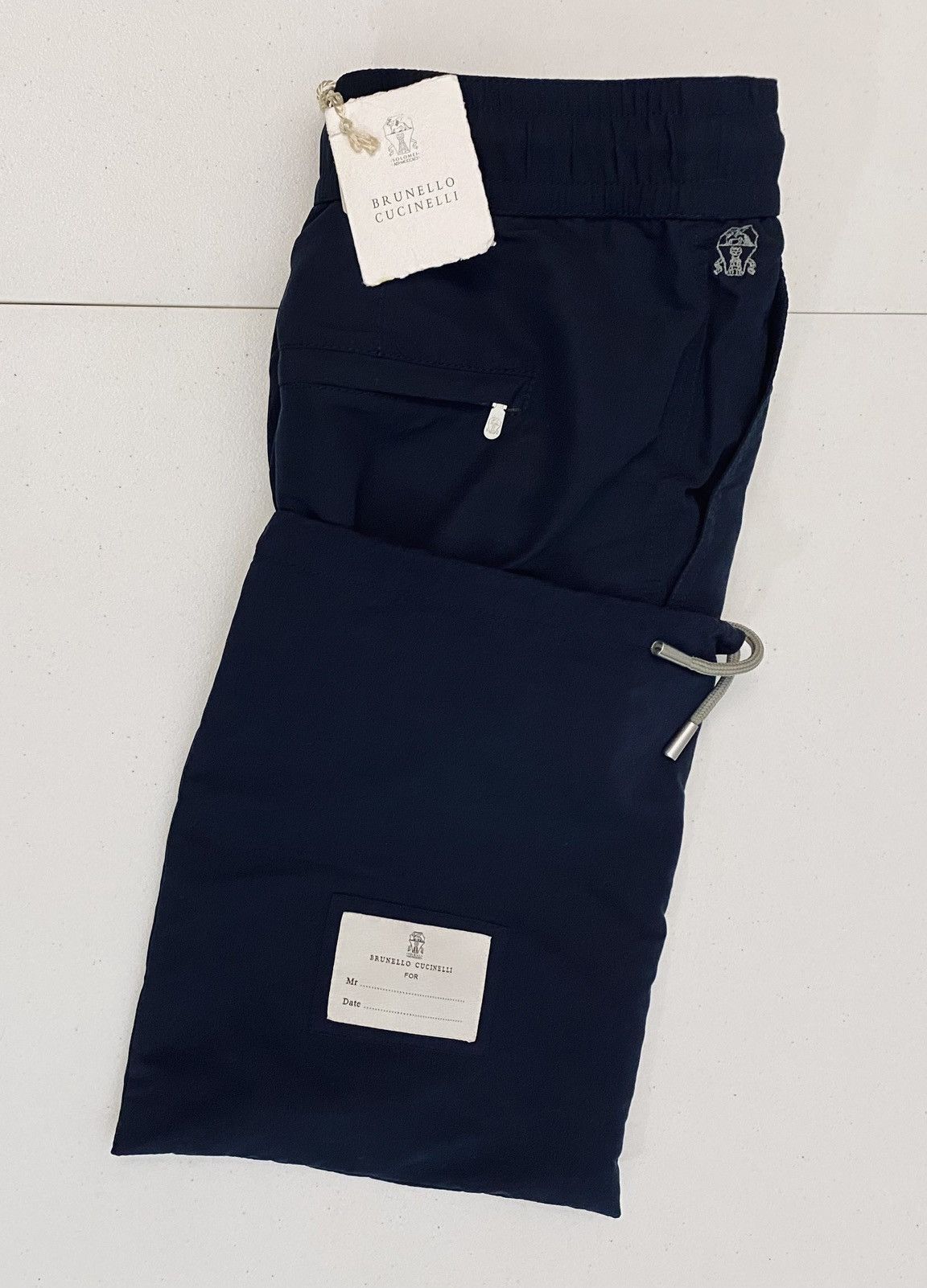 Brunello Cucinelli Brunello Cucinelli 🇮🇹 Dark Blue Resort Swim Shorts XL NWT Size US 38 / EU 54 - 2 Thumbnail
