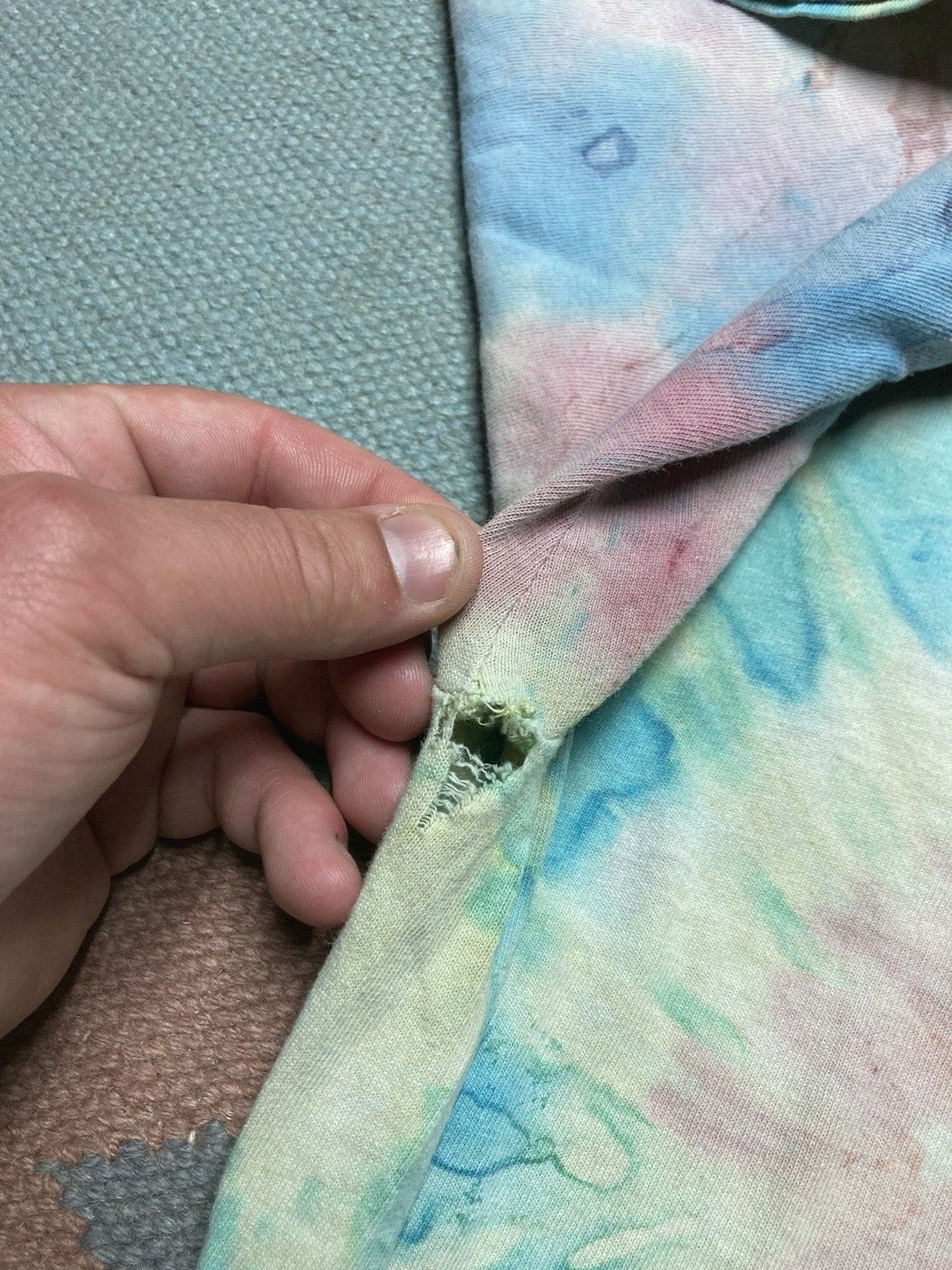Vintage 90s tie dye t shirt faded distressed hippie men’s XL Size US XL / EU 56 / 4 - 10 Thumbnail
