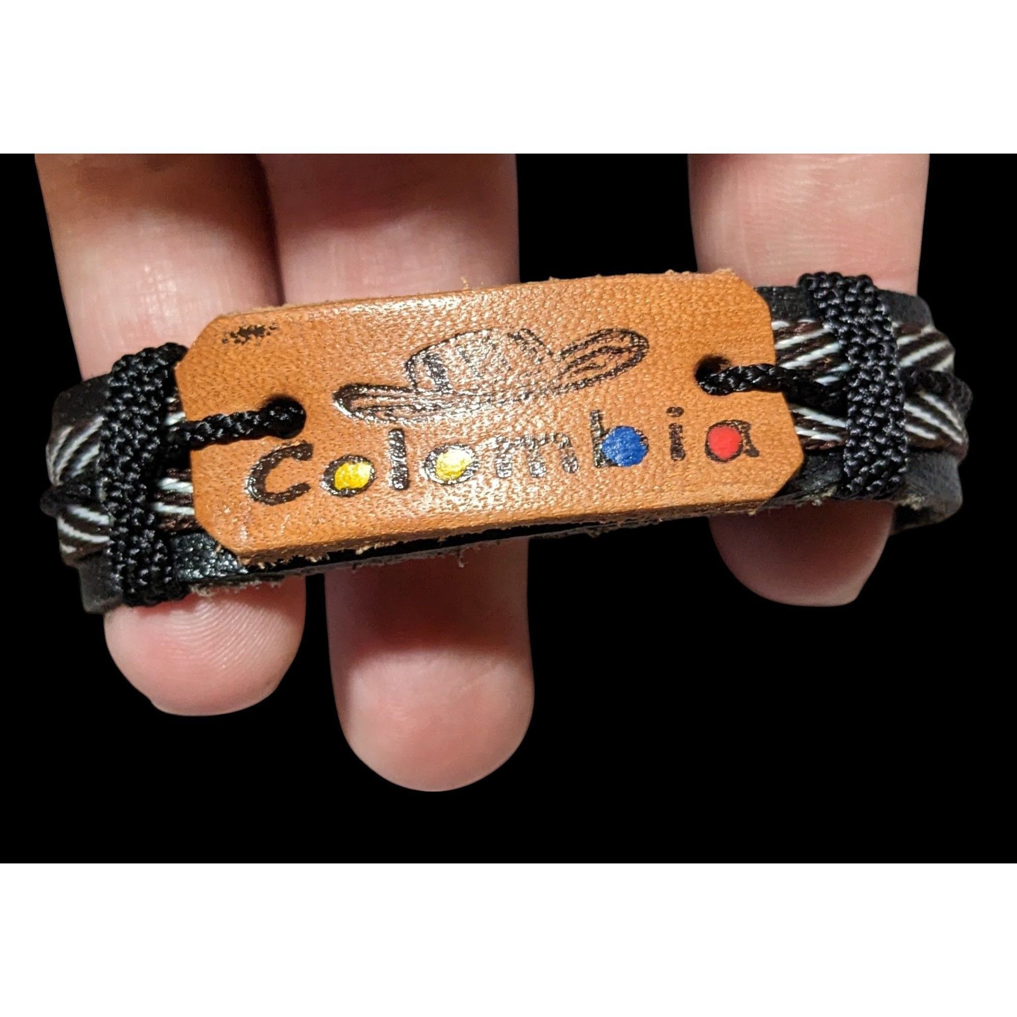 Other Colombia Souvenir Black And Brown Bracelet Size ONE SIZE - 2 Thumbnail