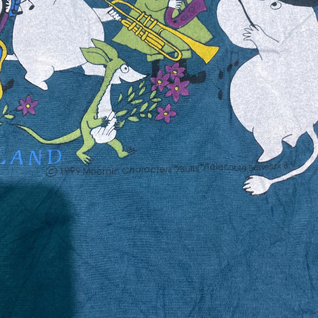 Vintage Vintage Moomin Snufskin Character 1999 Nordis Finland Tee Size US L / EU 52-54 / 3 - 2 Thumbnail