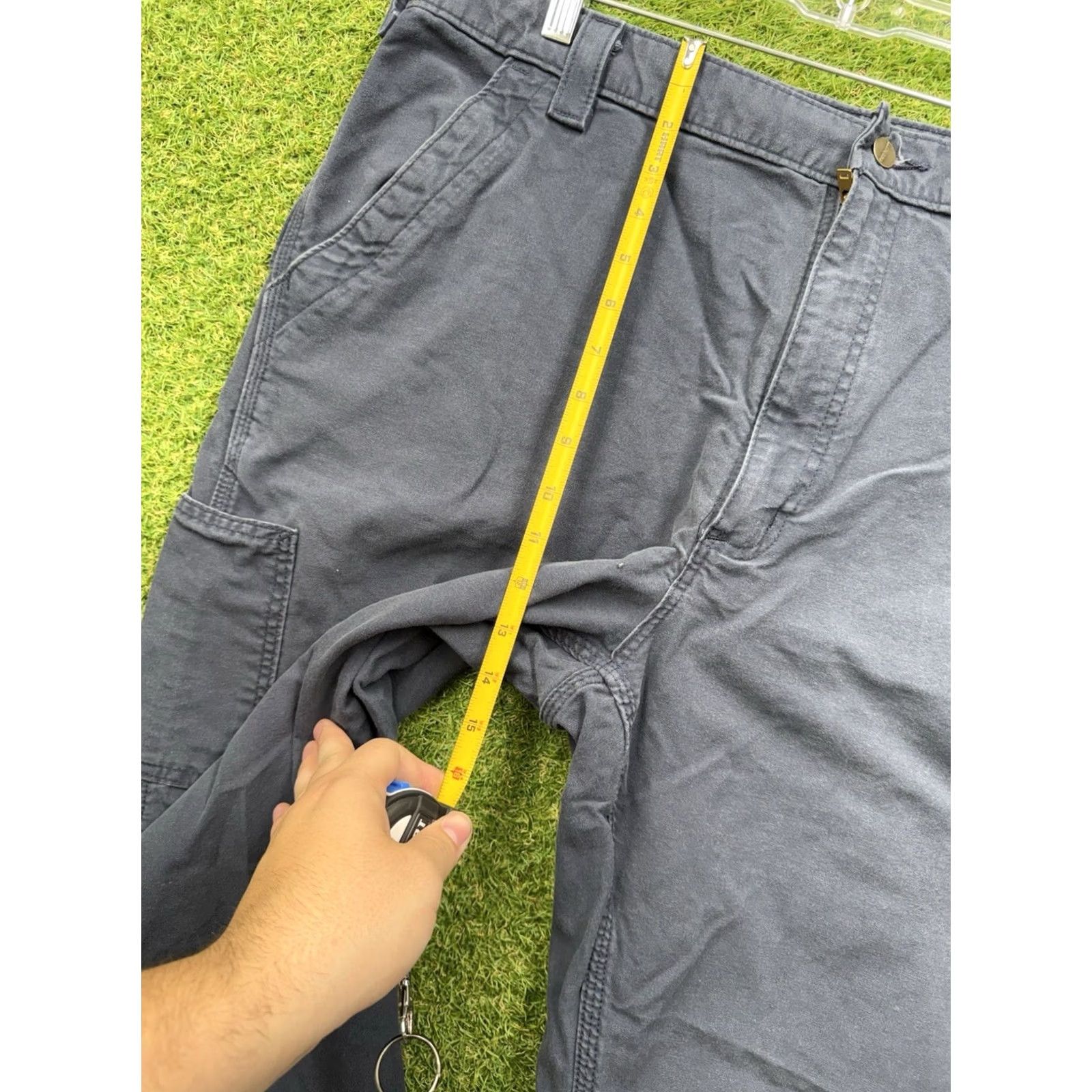 Carhartt Carhartt Carpenter Pants Mens 40x30 Canvas Loose Original Fit Workwear B151 NVY Size US 40 / EU 56 - 4 Thumbnail