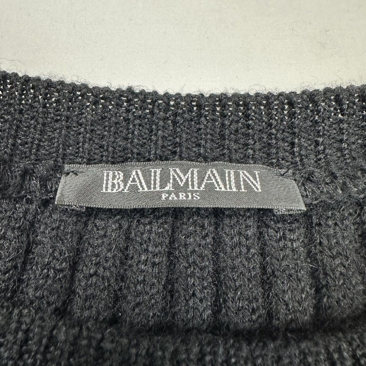 Balmain SS11 Balmain by Christophe Decarnin Distressed Knit Sweater Size M / US 6-8 / IT 42-44 - 11 Thumbnail