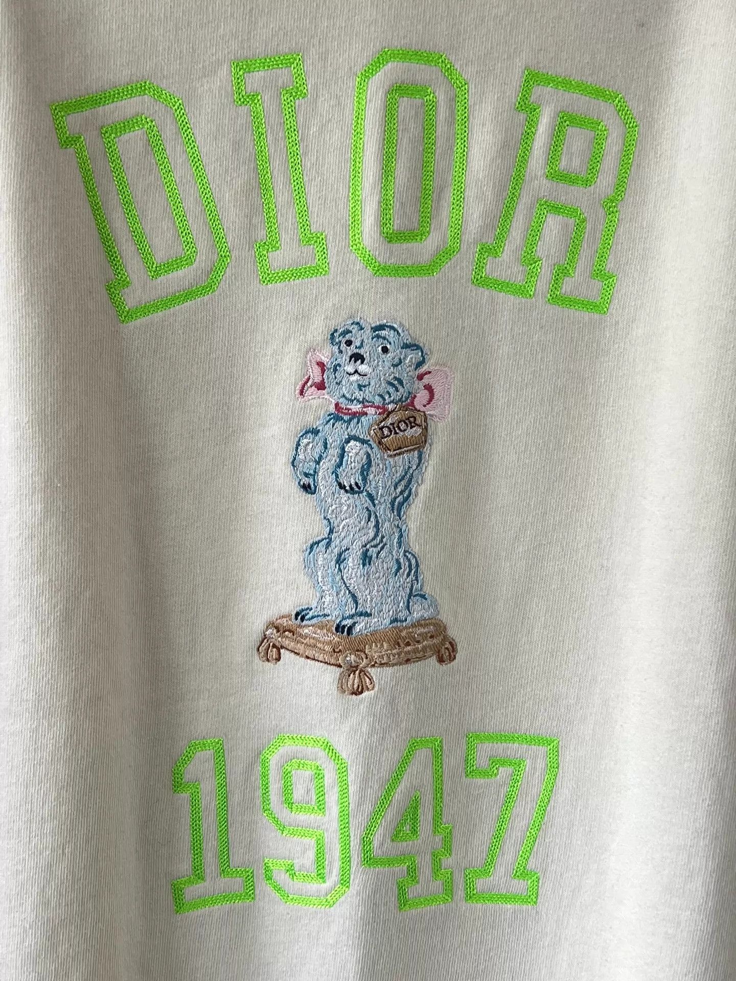 Dior Dior Zoo Embroidered 1947 Elephant Logo Ivory XS Sweatshirt Size XS / US 0-2 / IT 36-38 - 5 Thumbnail