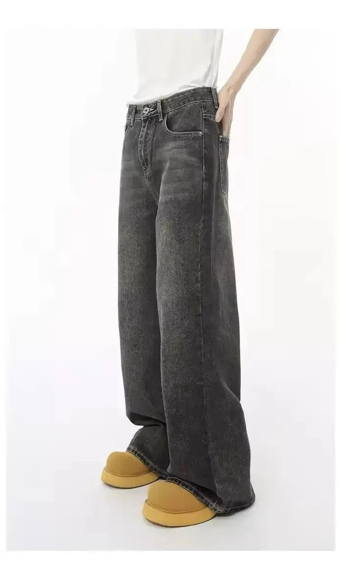 Japanese Brand washed faded cleanfit skate punk grunge baggy jeans Size US 32 / EU 48 - 6 Thumbnail