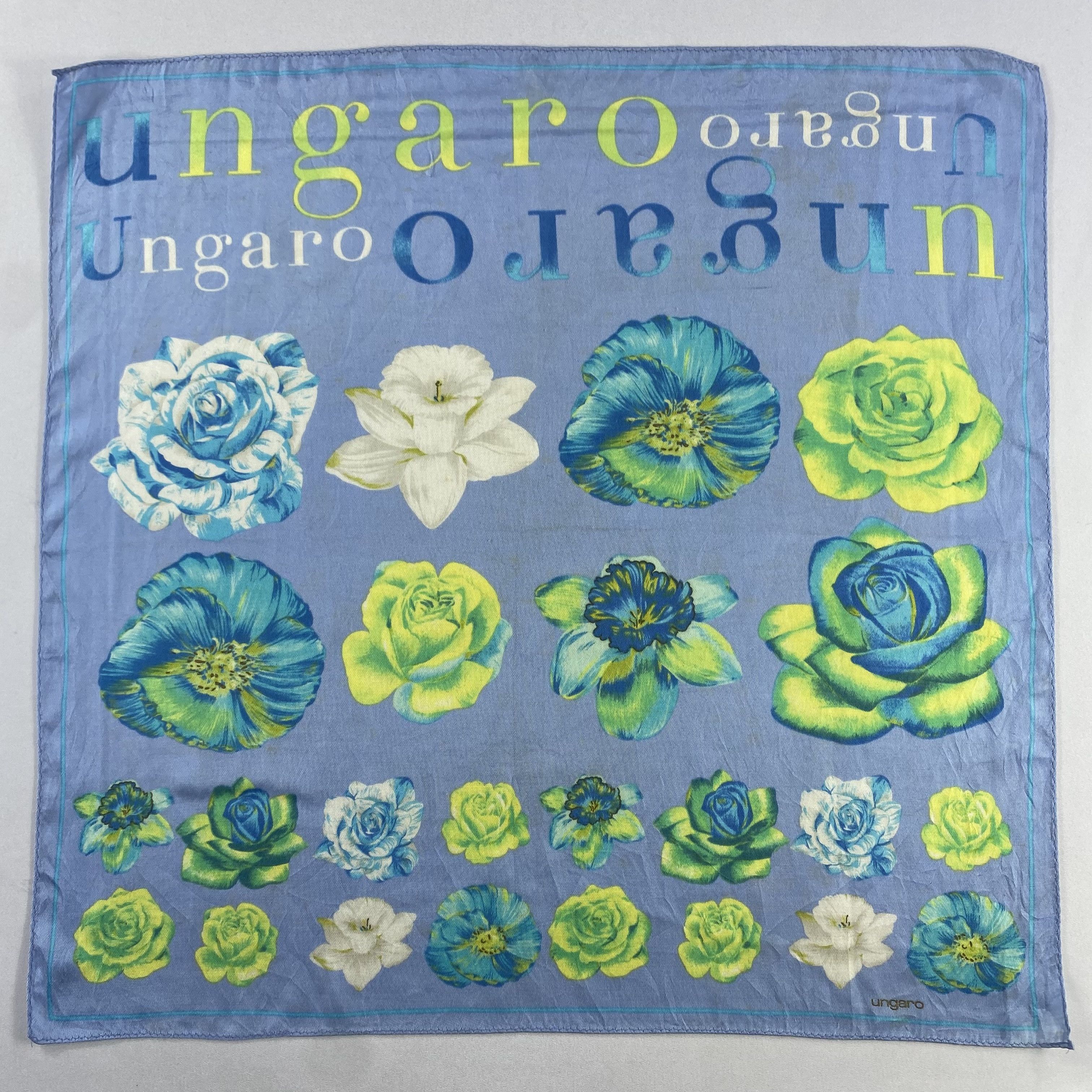 Emanuel Ungaro × Vintage Emanuel Ungaro Handkerchief / Neckerchief / Bandana-P528 Size ONE SIZE - 1 Thumbnail