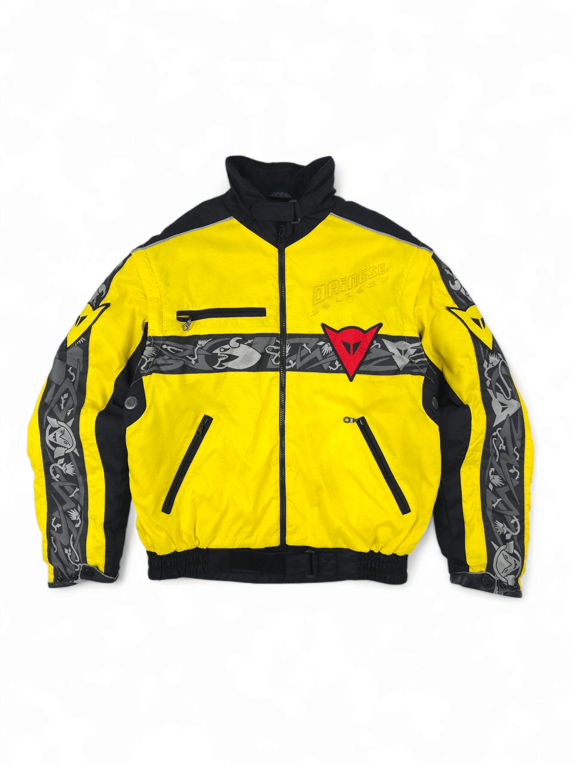 Dainese 💎 Vintage Dainese Belzebu Yellow Biker Moto Jacket Y2K Size US L / EU 52-54 / 3 - 1 Thumbnail